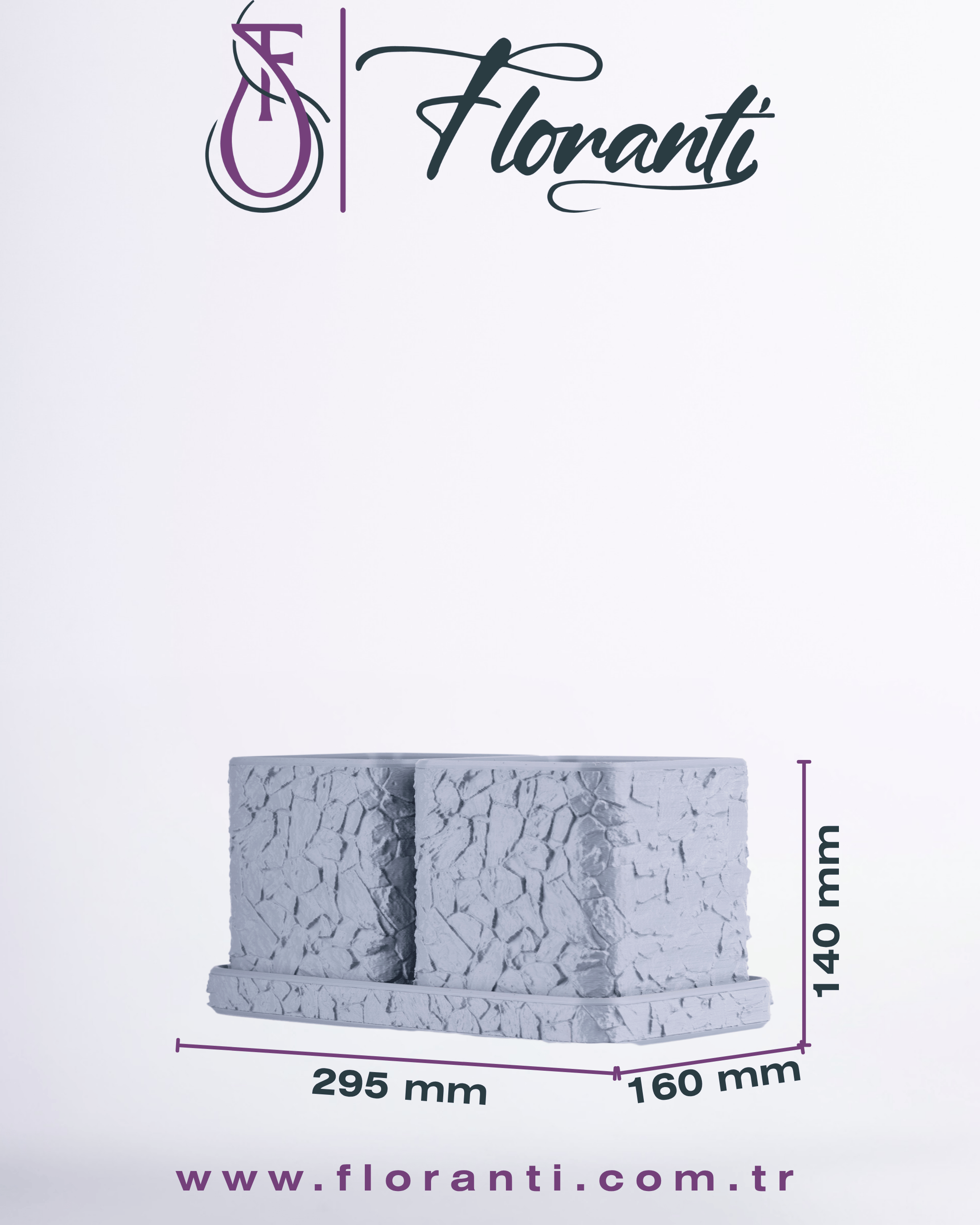 Saksı 16x29,5x14cm No.103