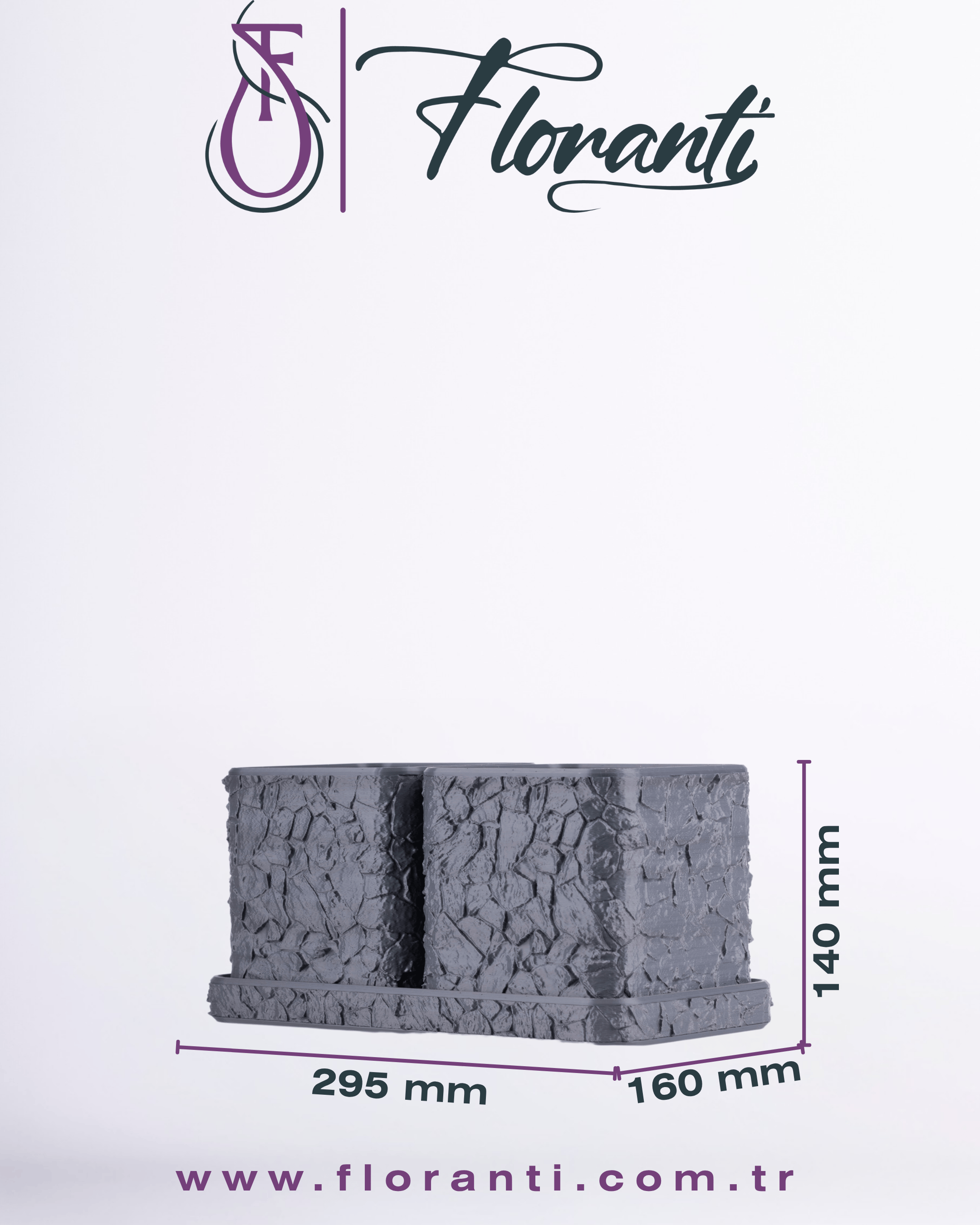 Saksı 16x29,5x14cm No.103