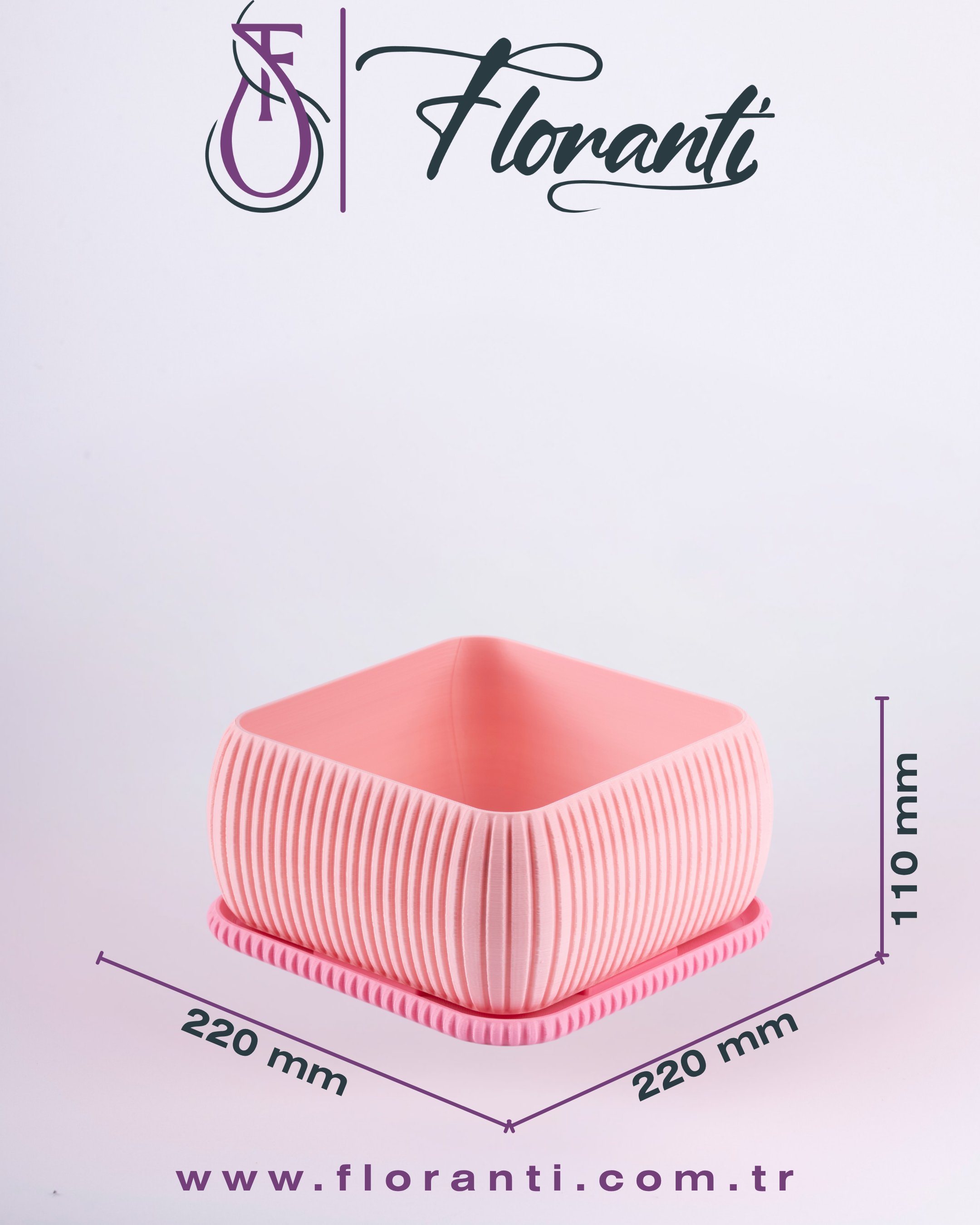 Saksı 22x22x11cm No.302