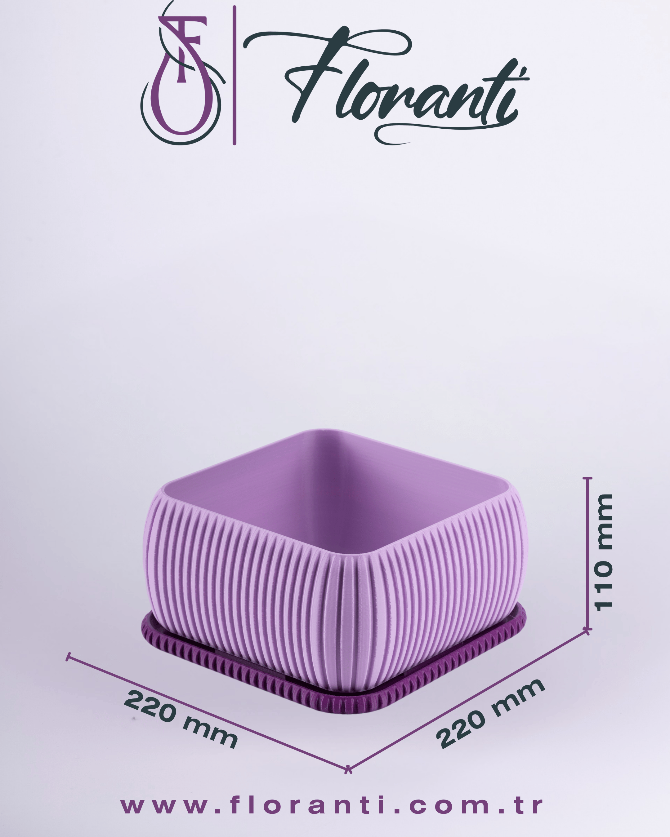 Saksı 22x22x11cm No.302