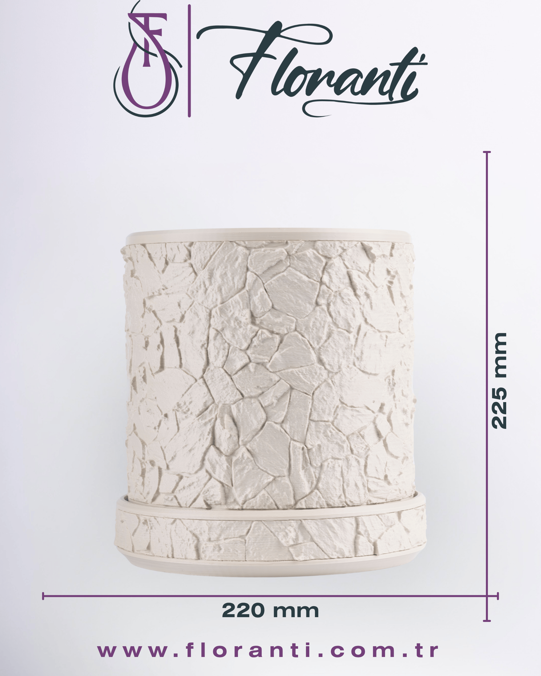 Saksı 22x22x22cm No.102