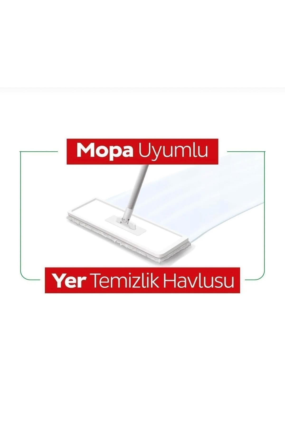 Beyaz Sabun Katkılı Mopa Uyumlu Yer Temizlik Havlusu 50 Yaprak