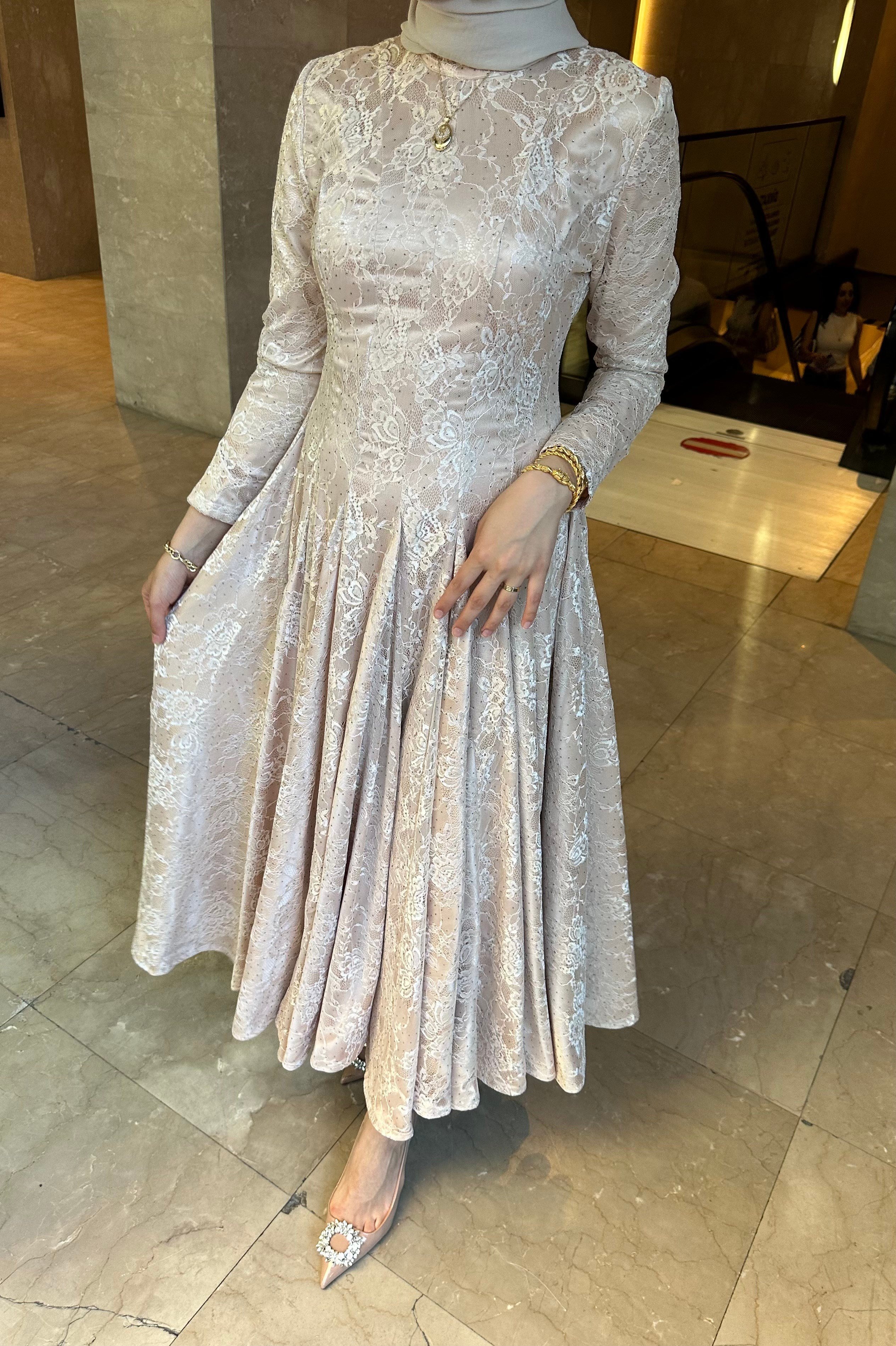İsabel Dress - Pudra