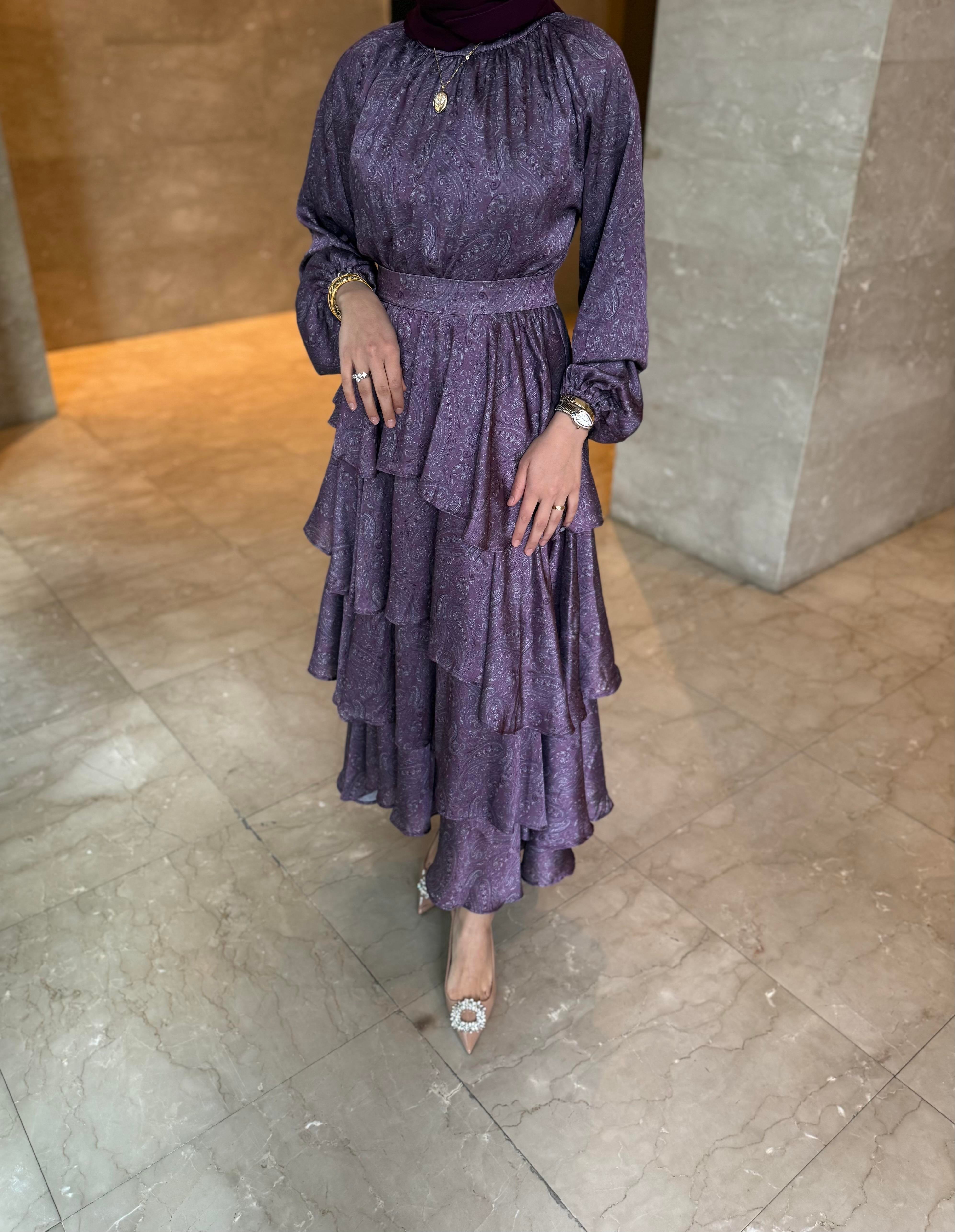 New Peri Dress - Mürdüm