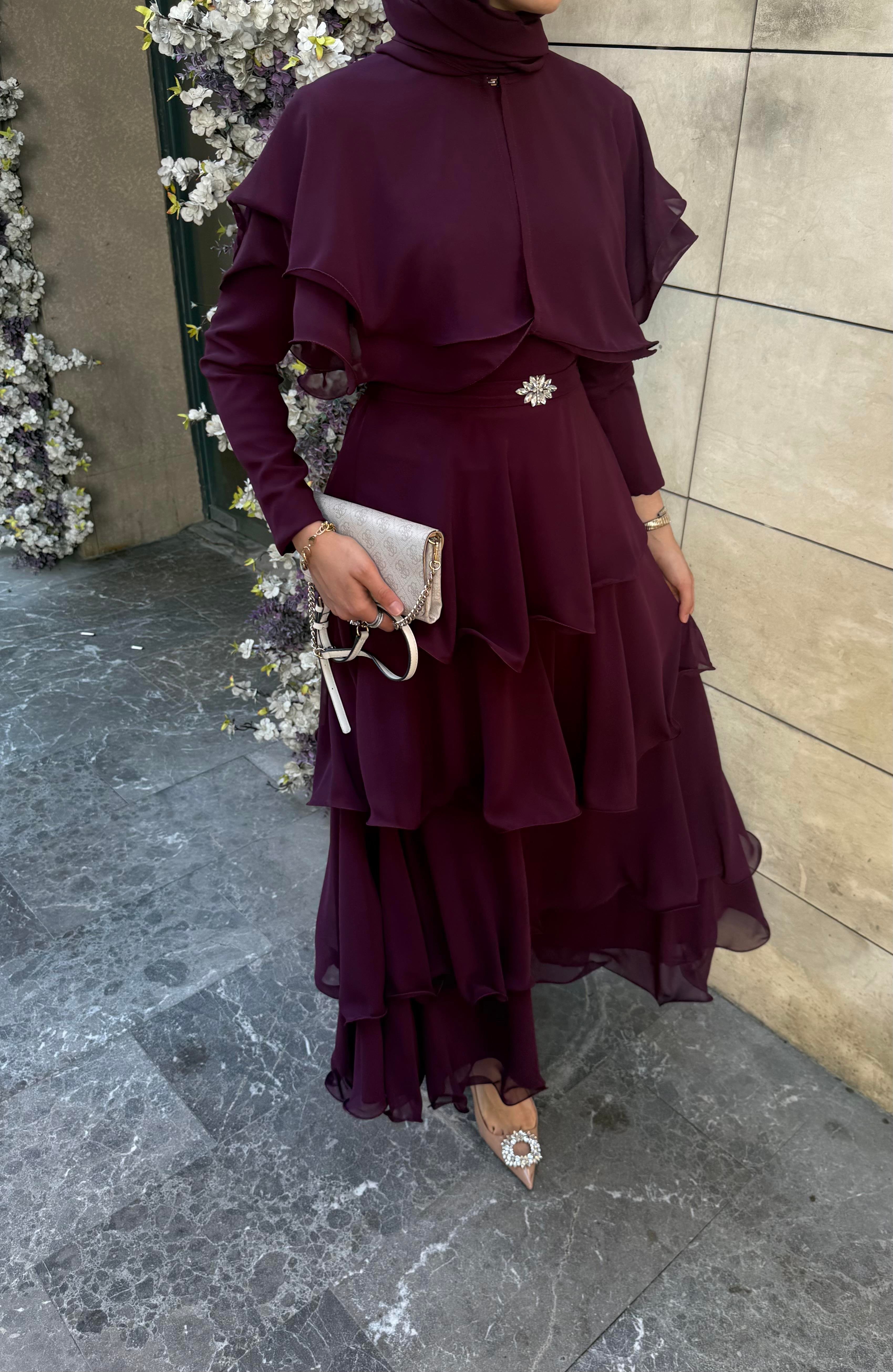 Peri Dress - Mürdüm