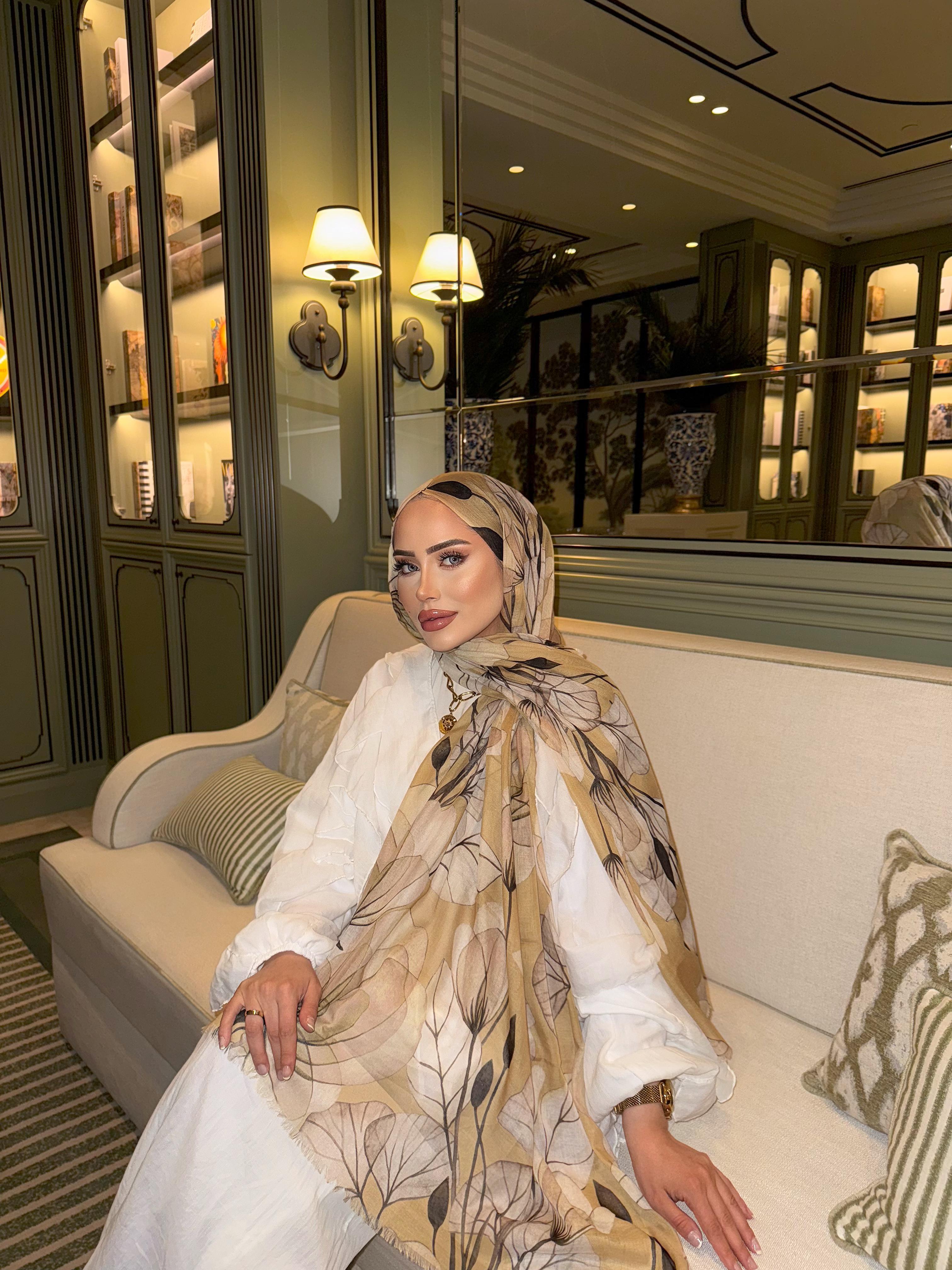 Alicia Şal Soft Sarı İnce Pamuk