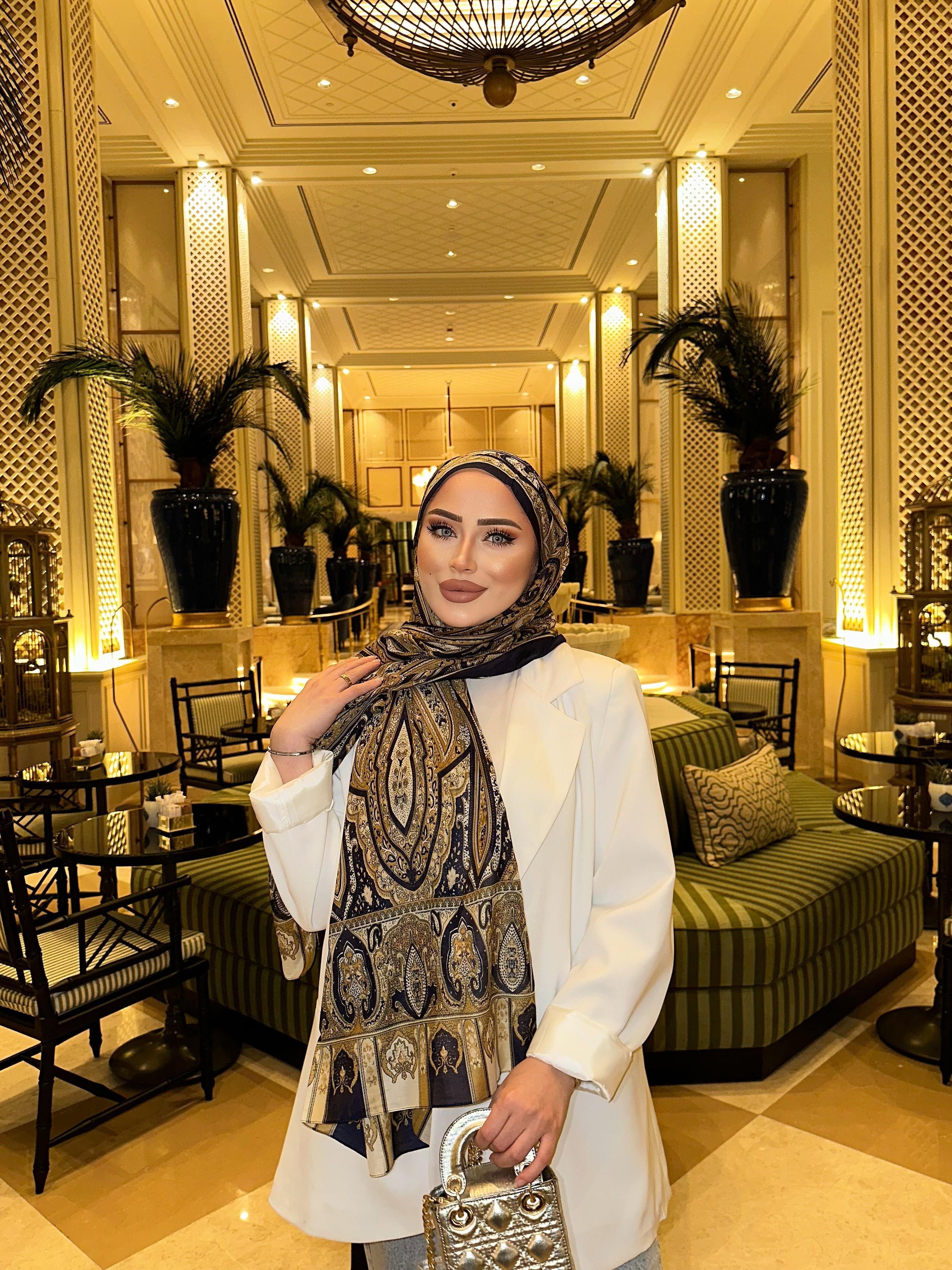 Eşna Model Şal Lacivert