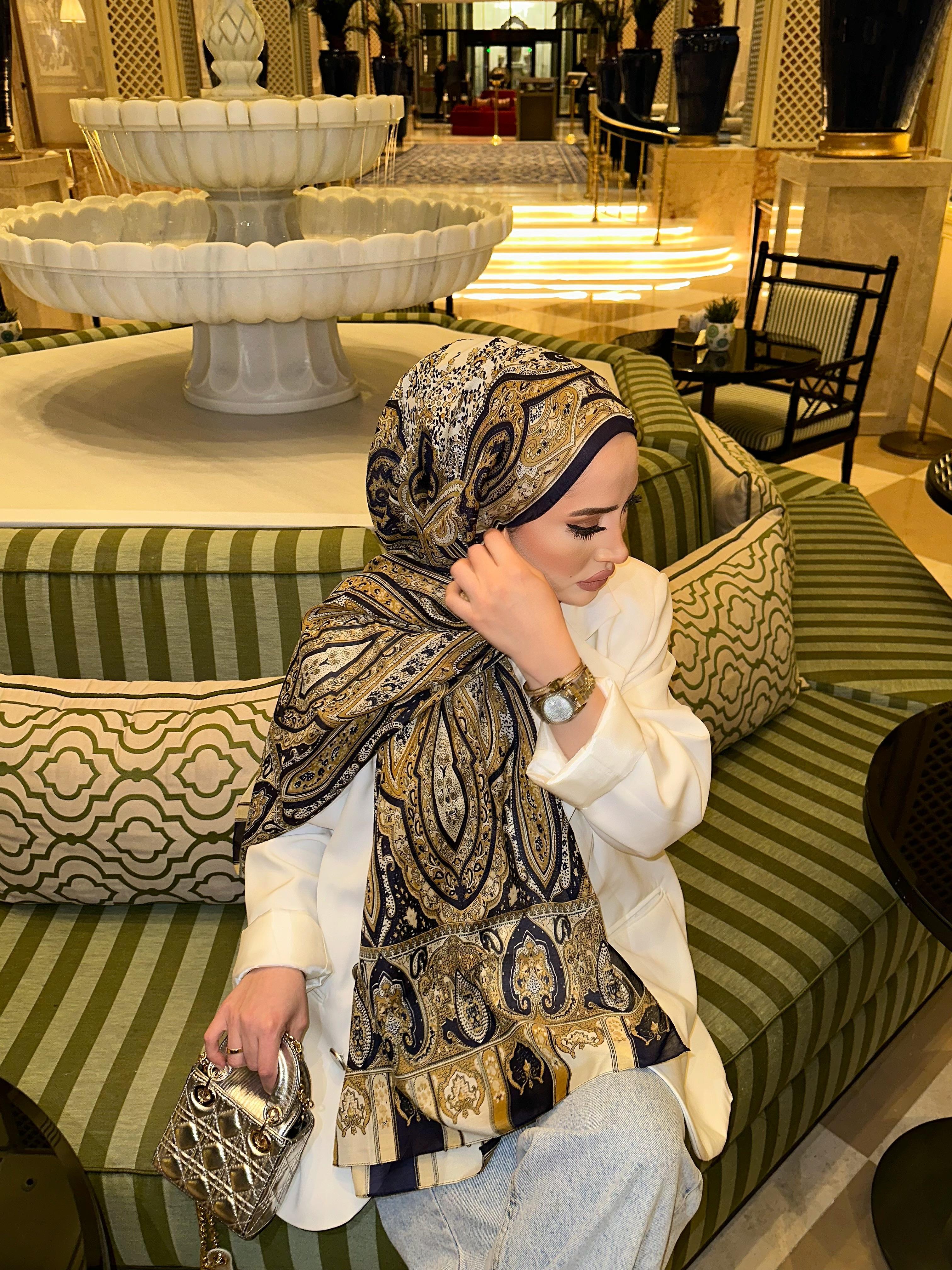 Eşna Model Şal Lacivert
