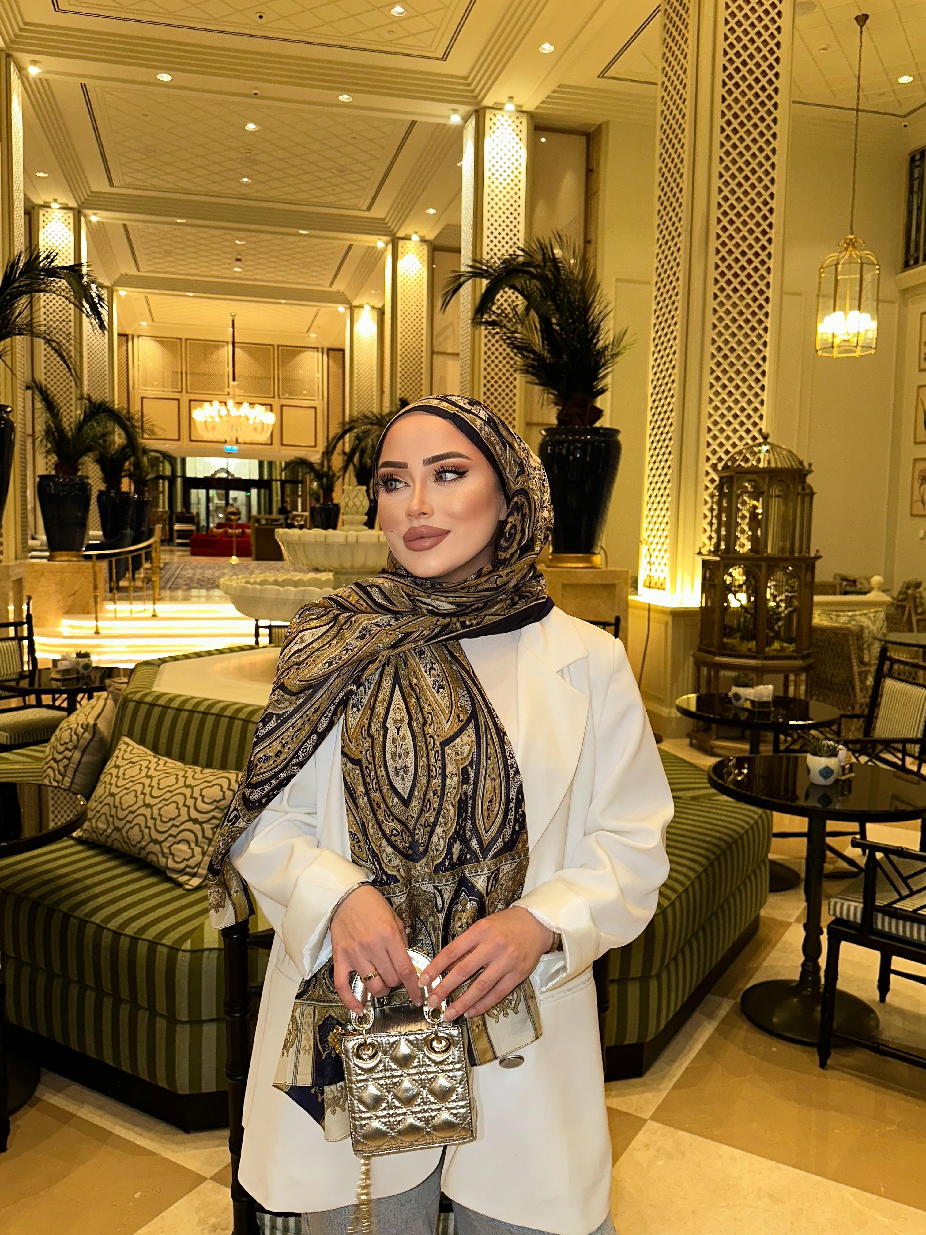 Eşna Model Şal Lacivert