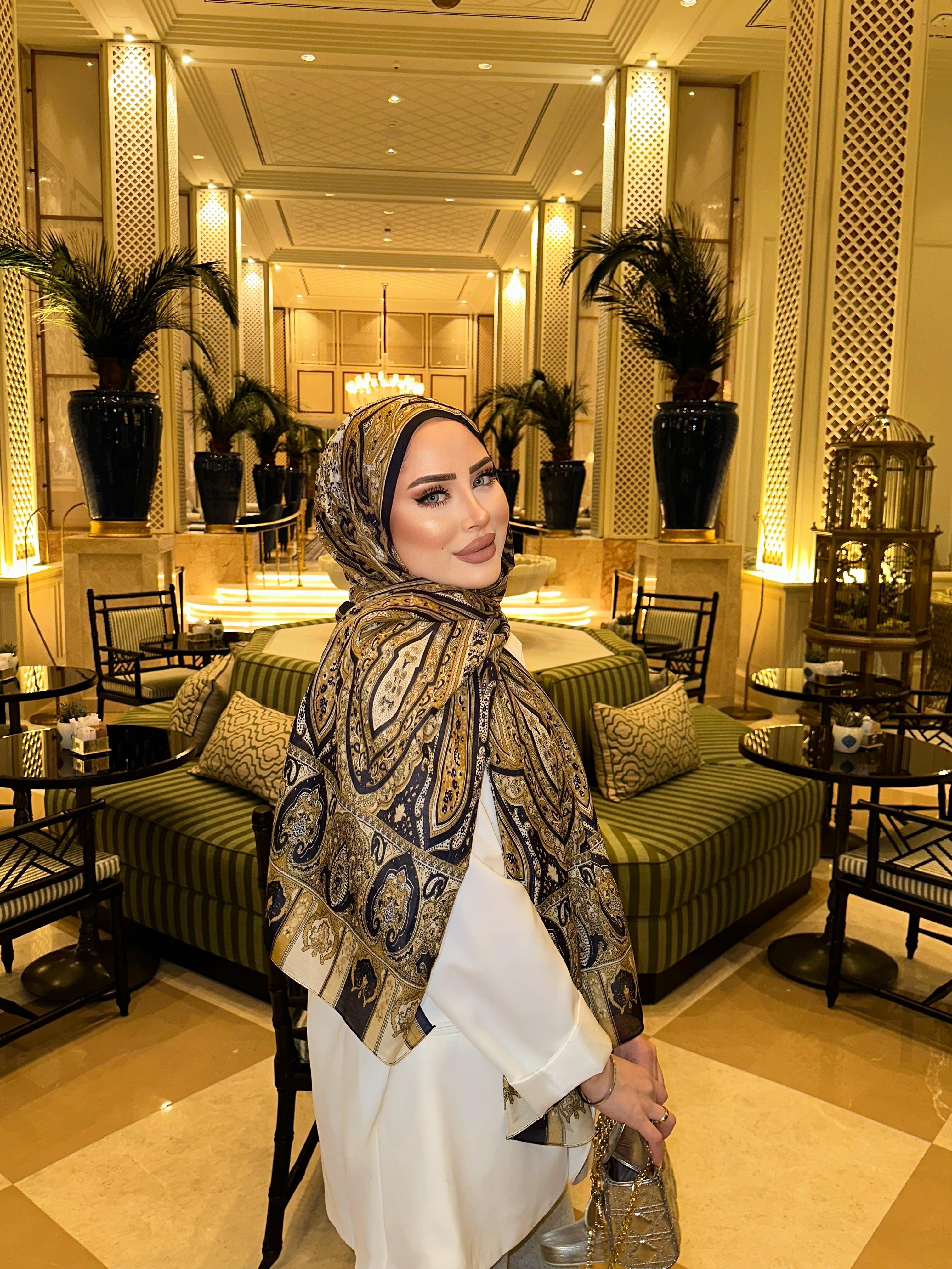 Eşna Model Şal Lacivert