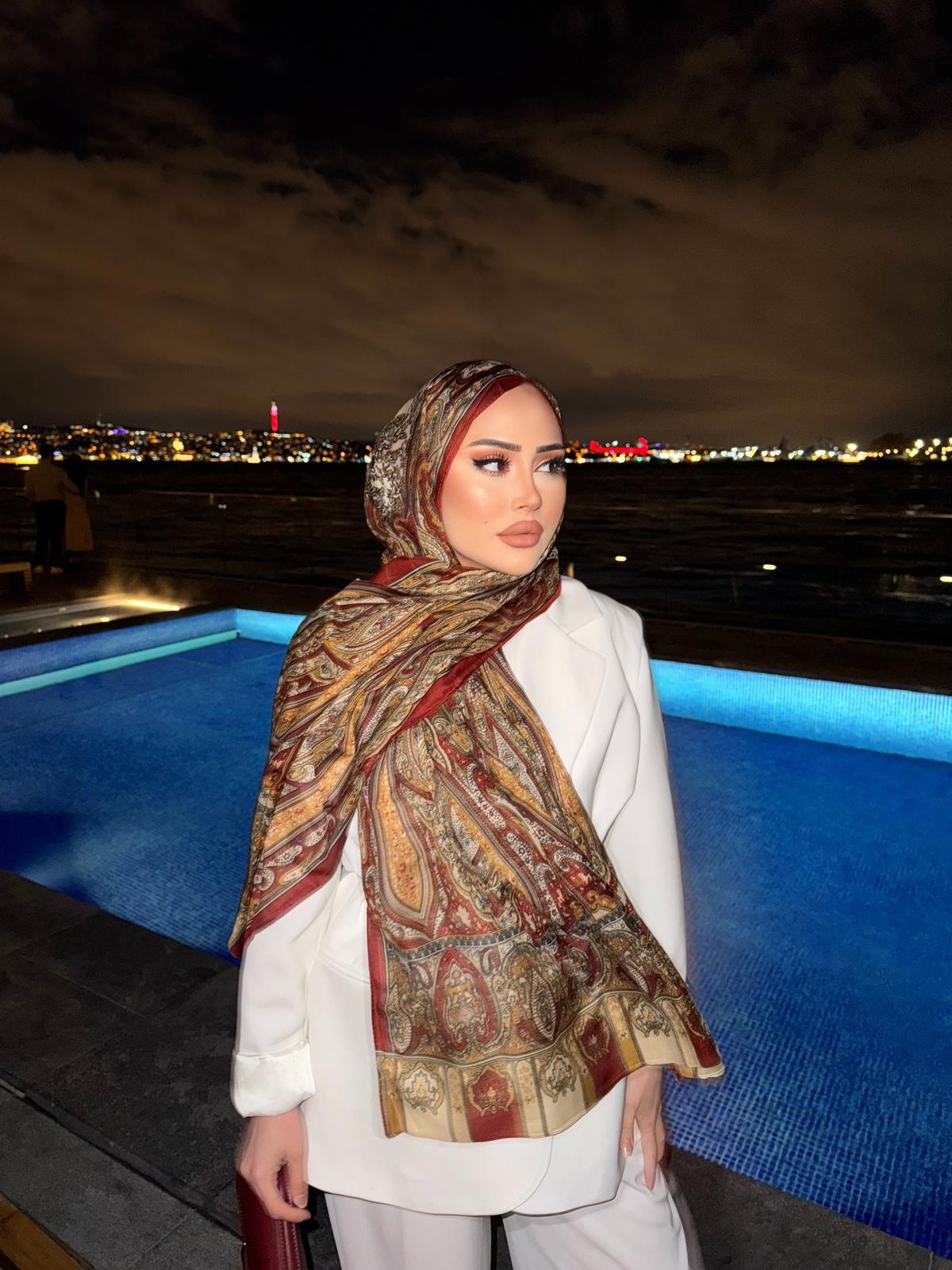 Eşna Model Şal Tarçın