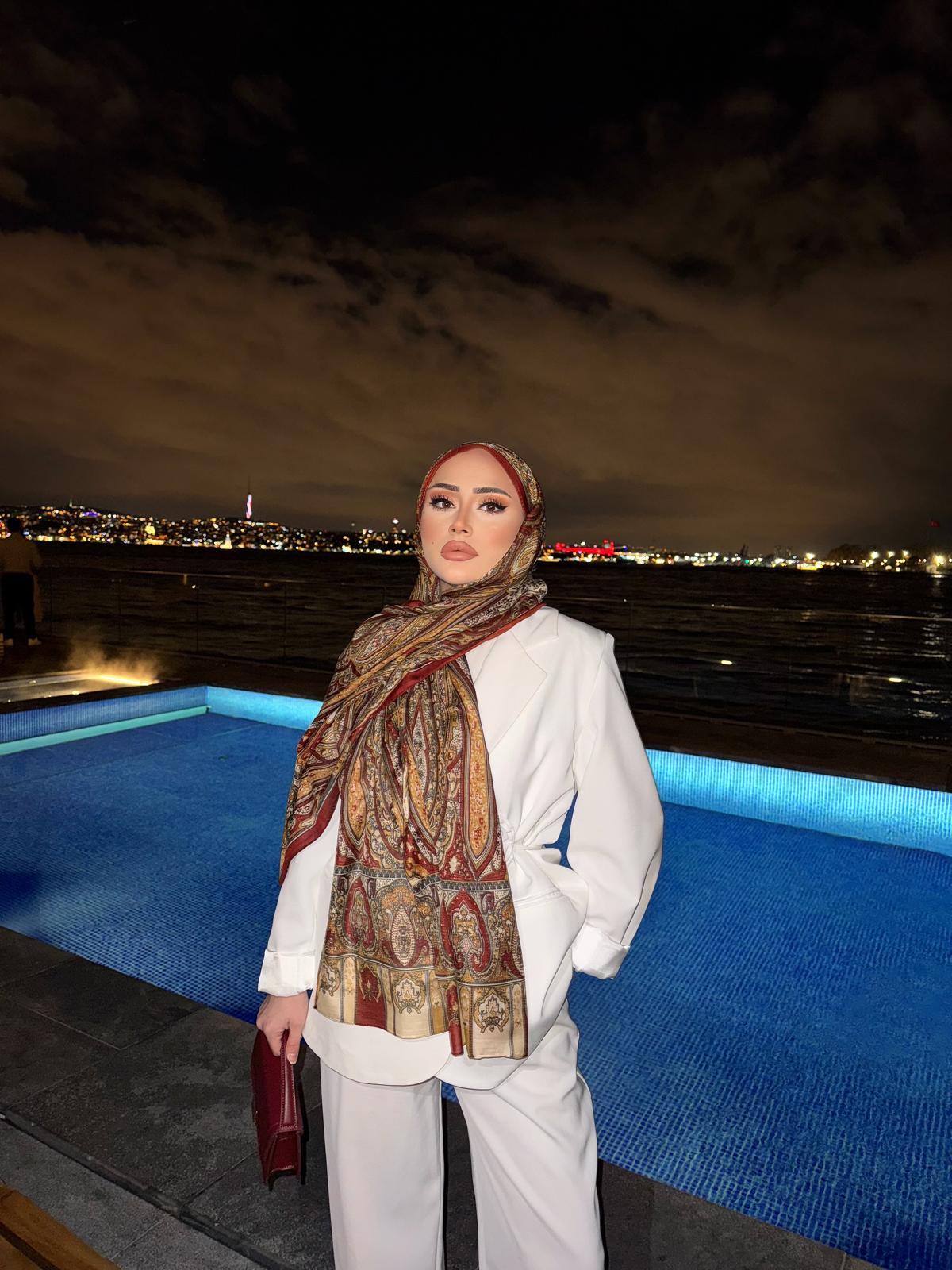 Eşna Model Şal Tarçın