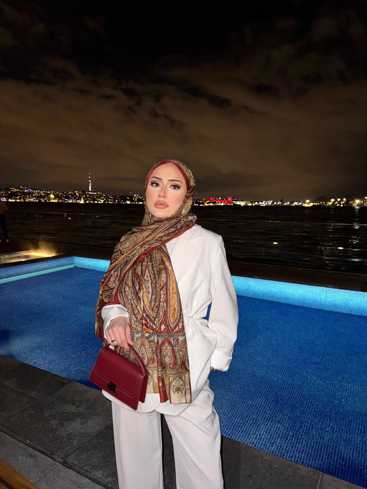 Eşna Model Şal Tarçın