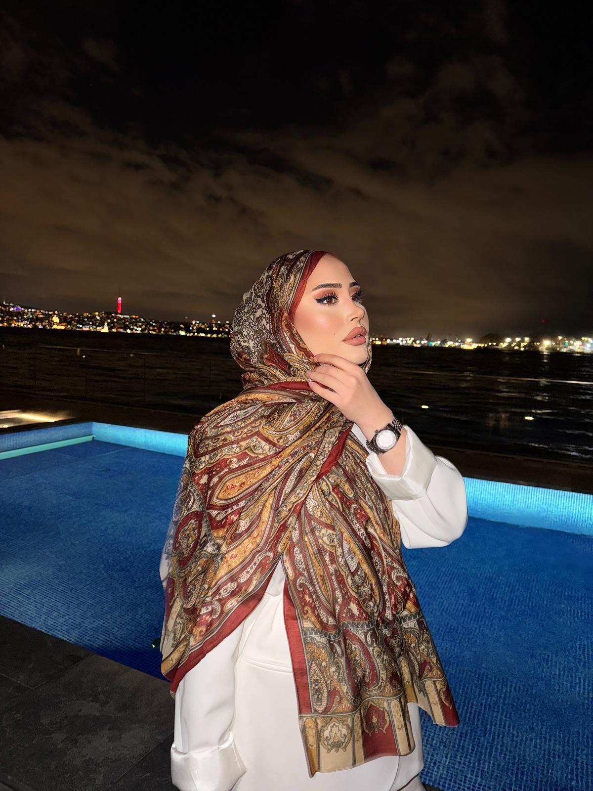 Eşna Model Şal Tarçın