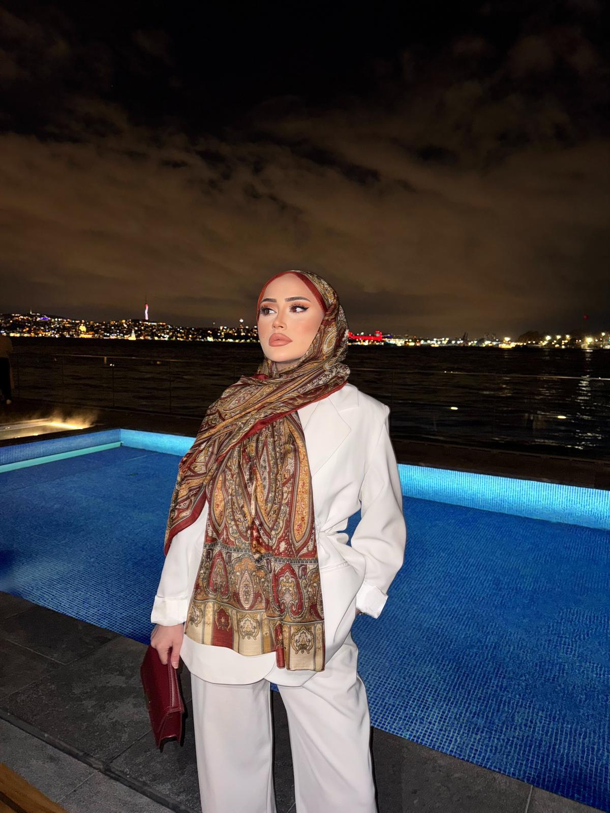 Eşna Model Şal Tarçın