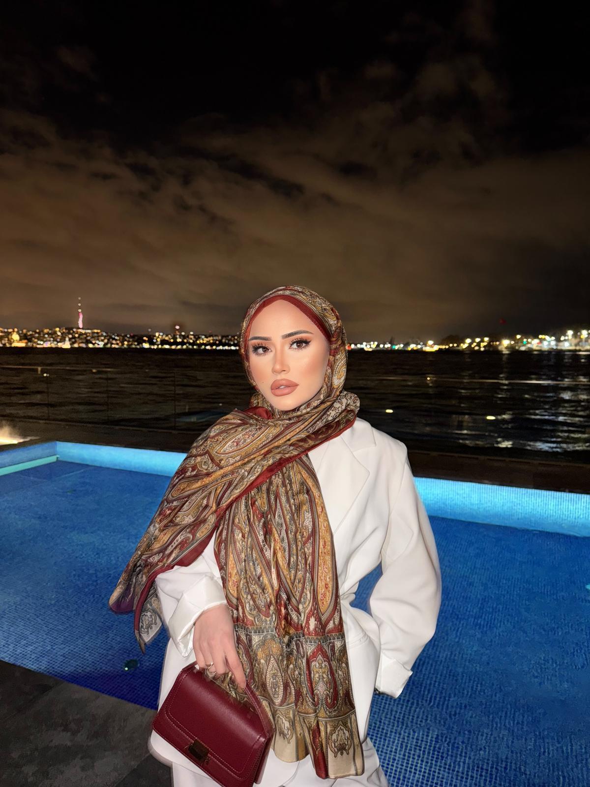 Eşna Model Şal Tarçın