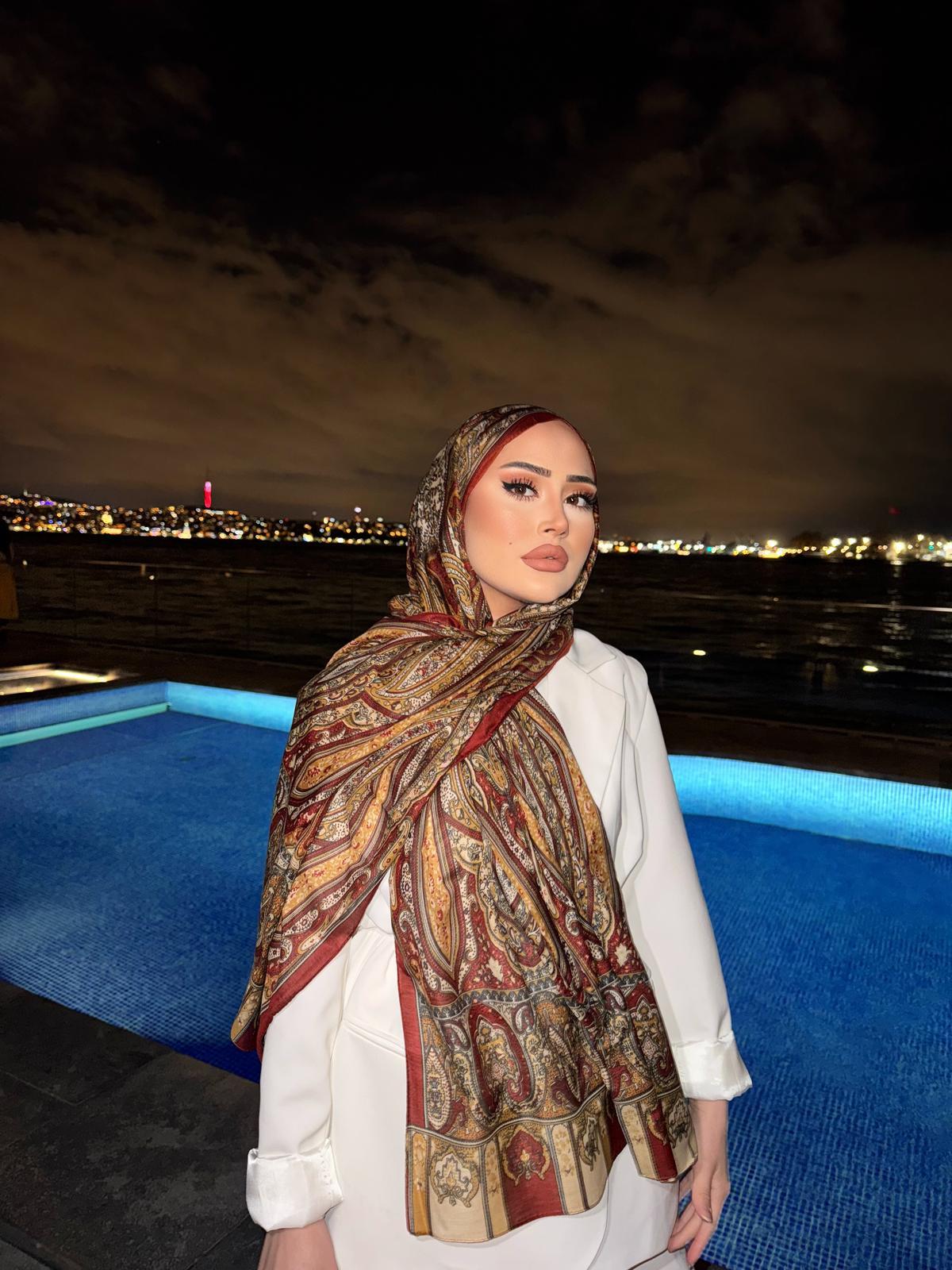 Eşna Model Şal Tarçın