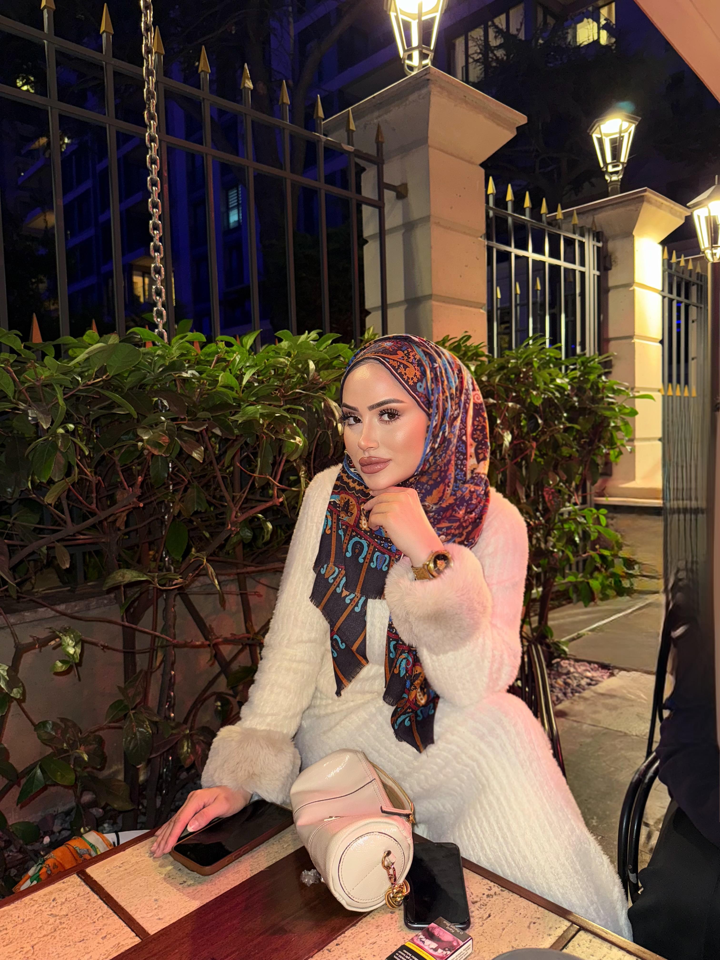 Etro İthal Yün Şal Çok Renkli Kahve