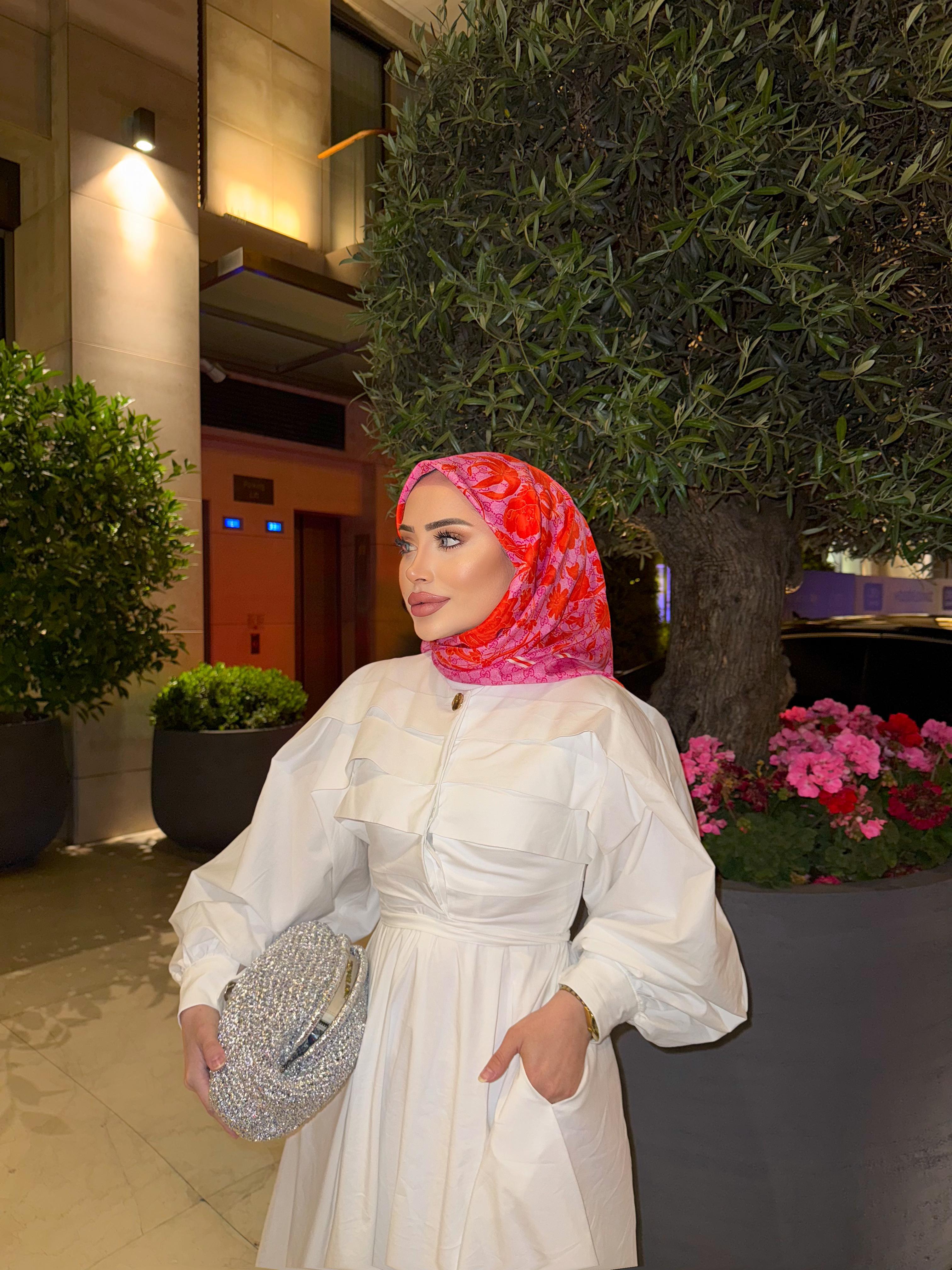 Guc. İthal Twill İpek Esarp Fushya