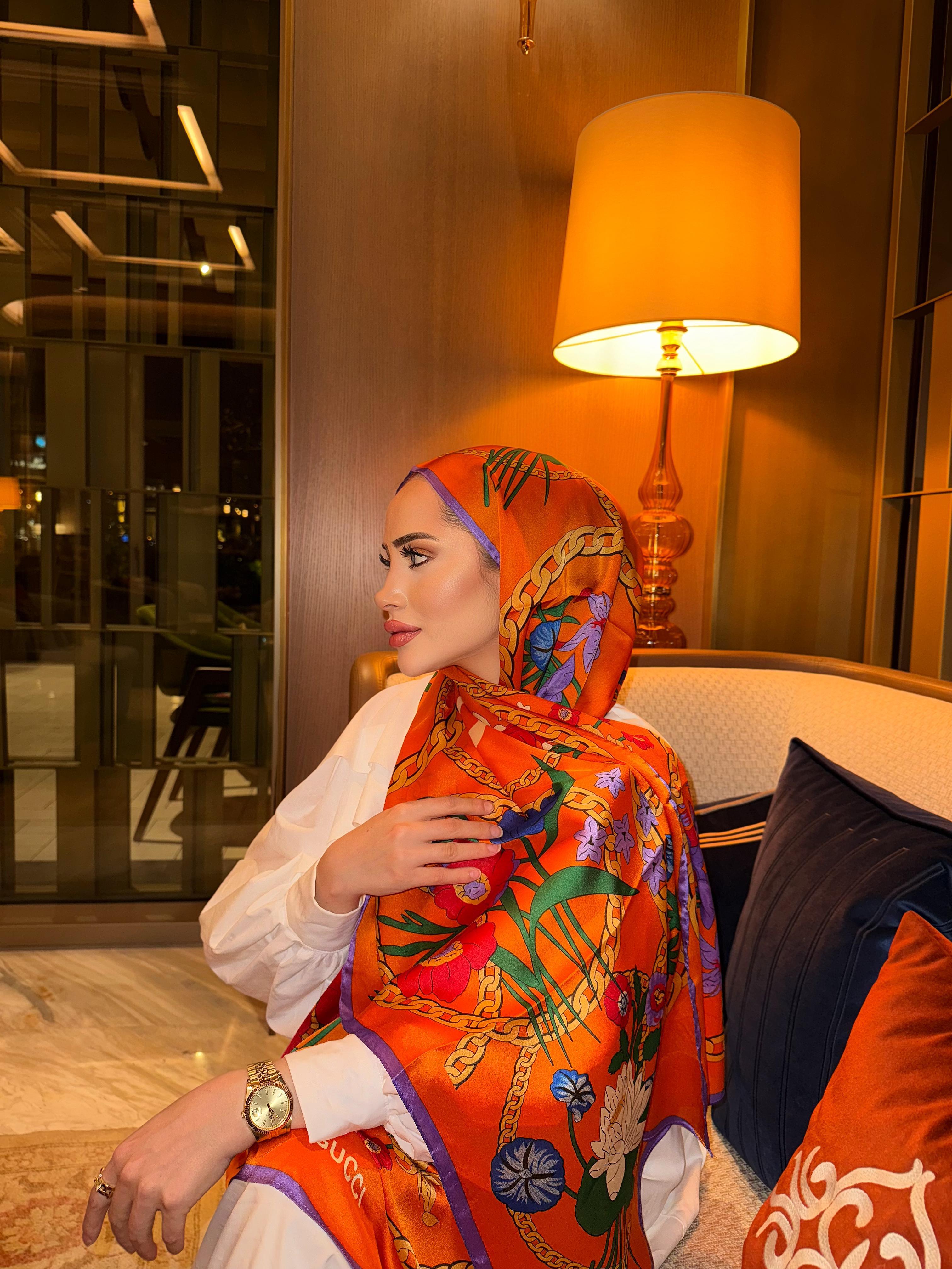İthal İpek Herm Model Orange