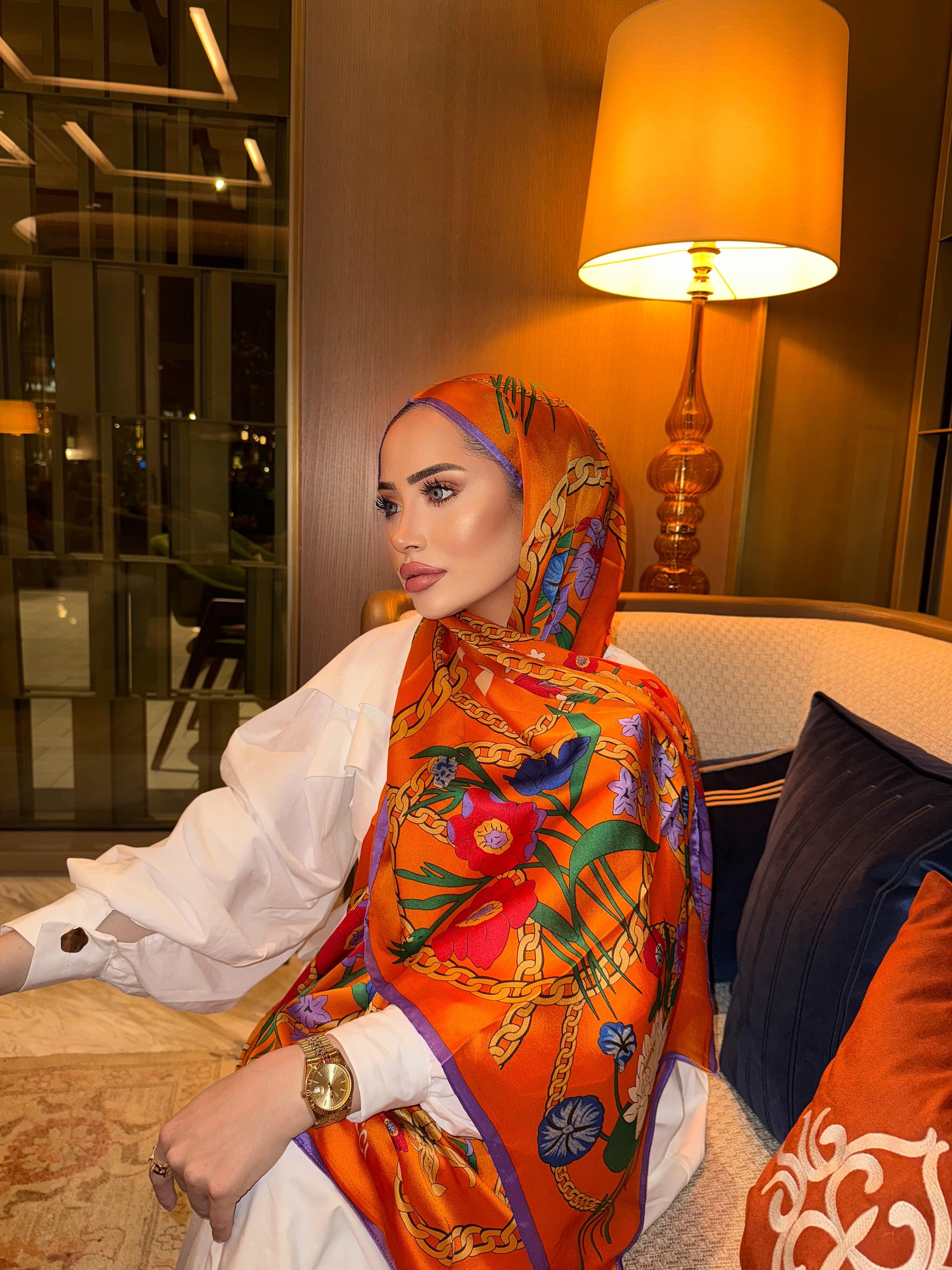 İthal İpek Herm Model Orange