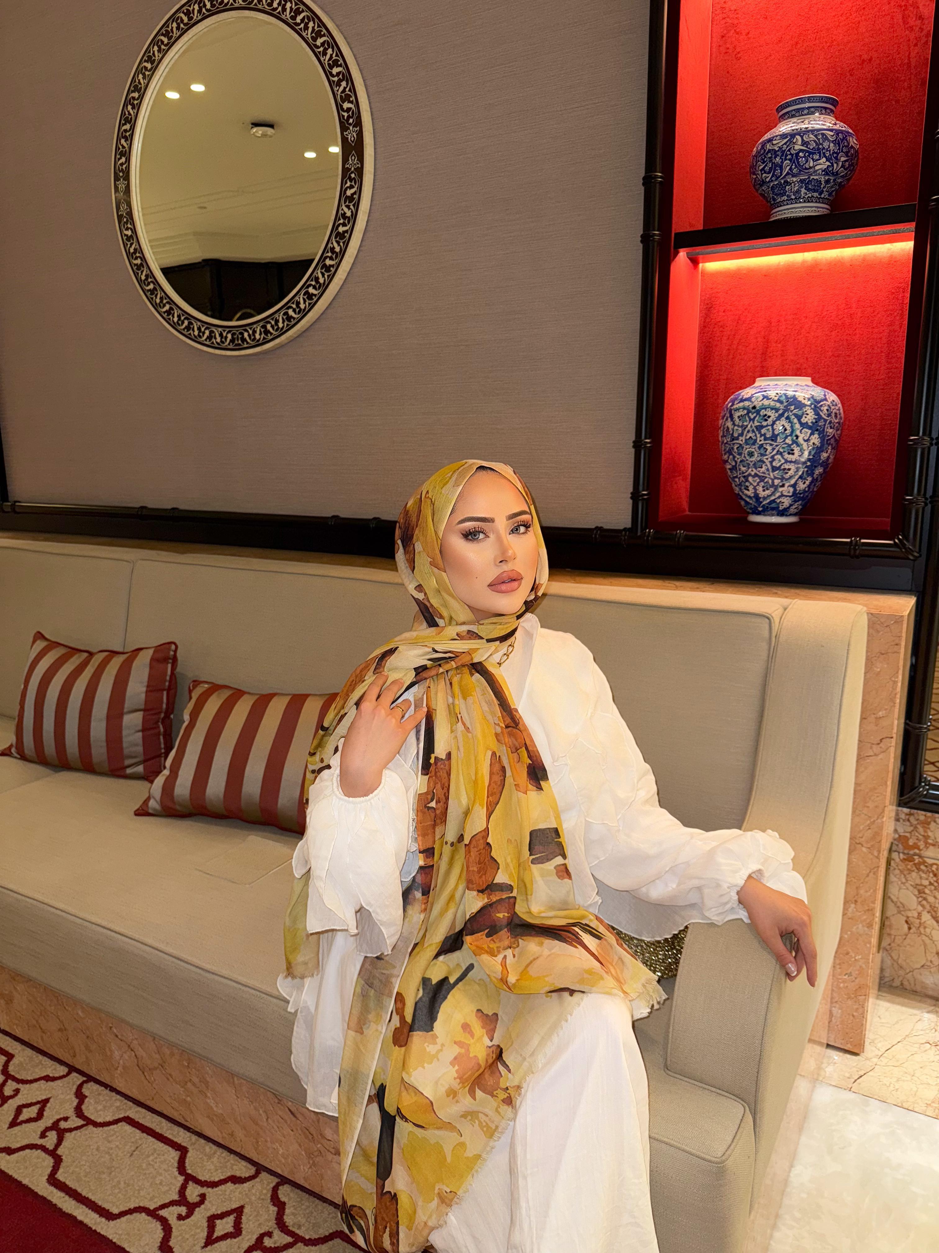 Mirelya Sal Siyaha Sarı İnce Pamuk
