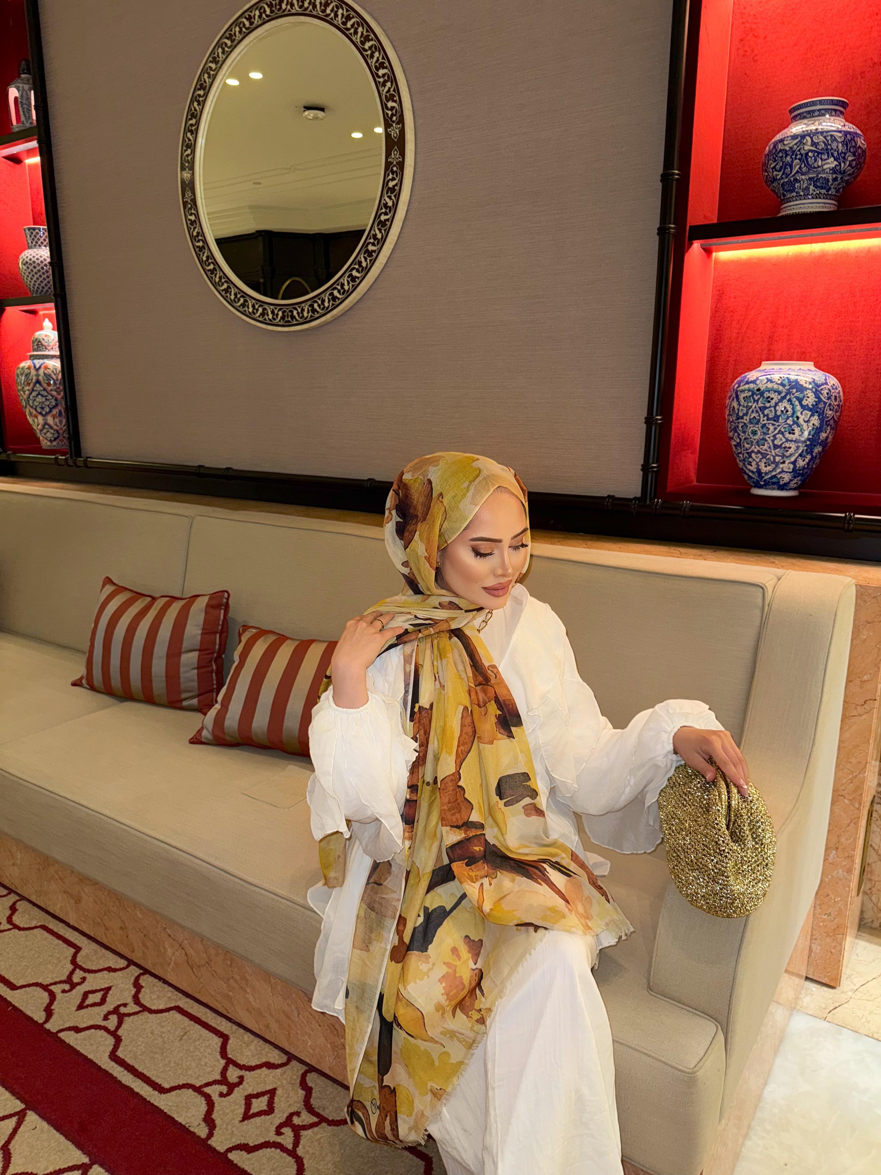 Mirelya Sal Siyaha Sarı İnce Pamuk