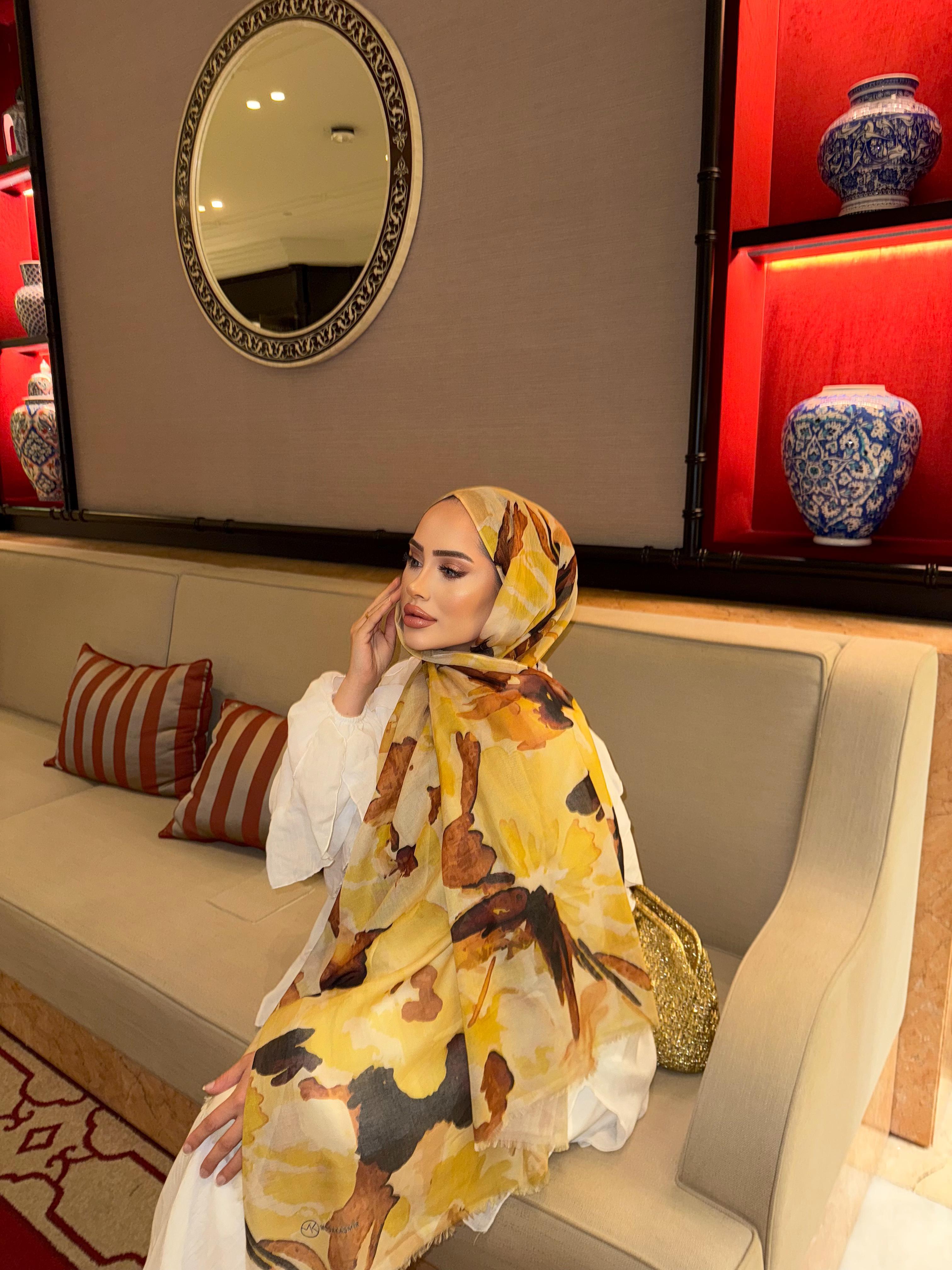 Mirelya Sal Siyaha Sarı İnce Pamuk