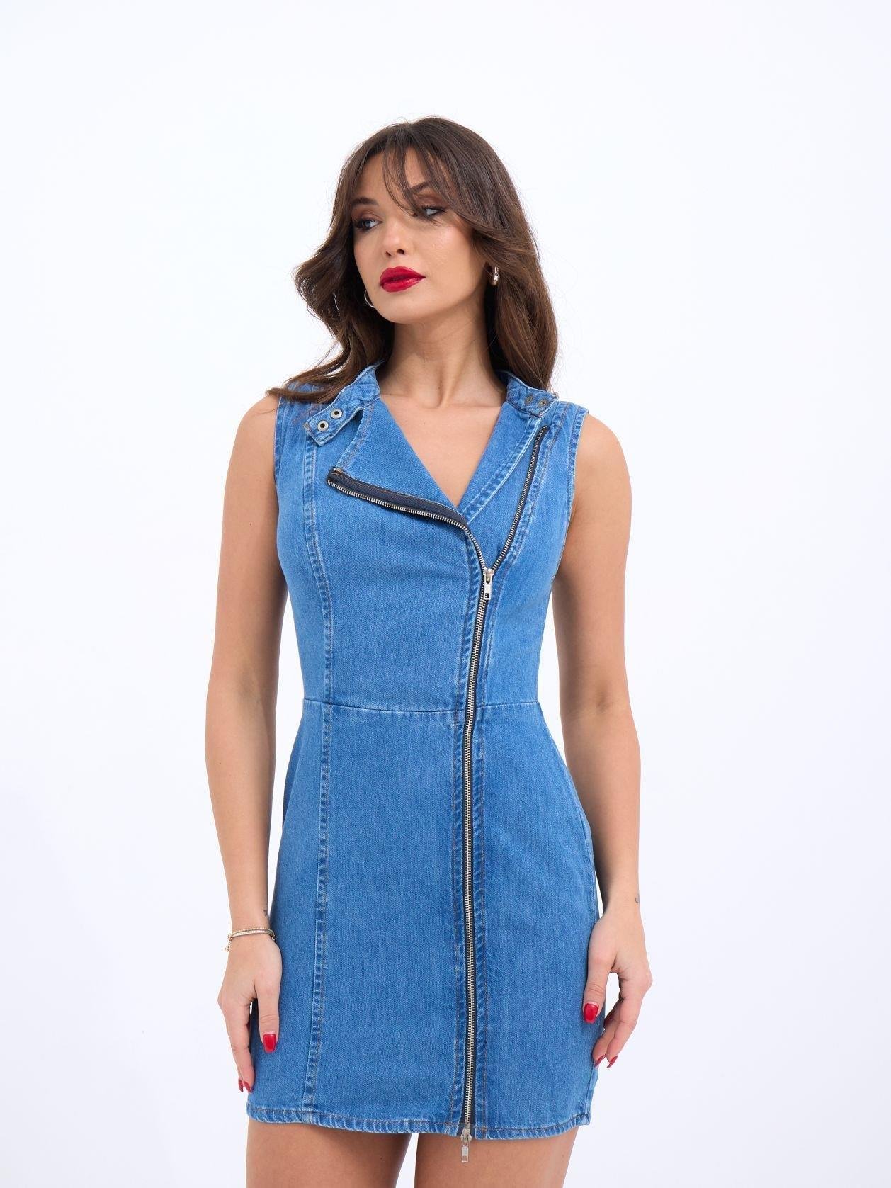 6825 KOT ELBİSE-MAVİ