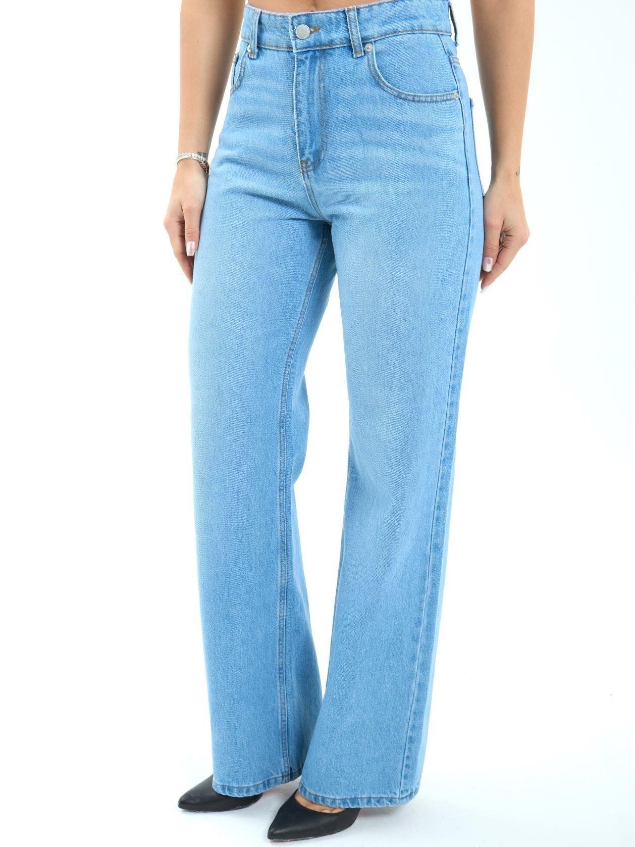 7044 KOT PANTOLON-MAVİ