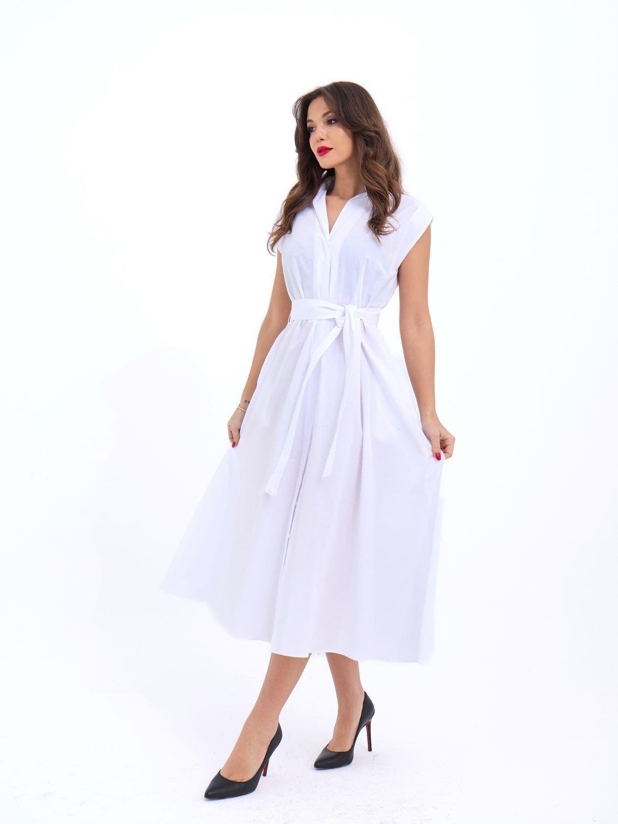 7127 ELBİSE-BEYAZ