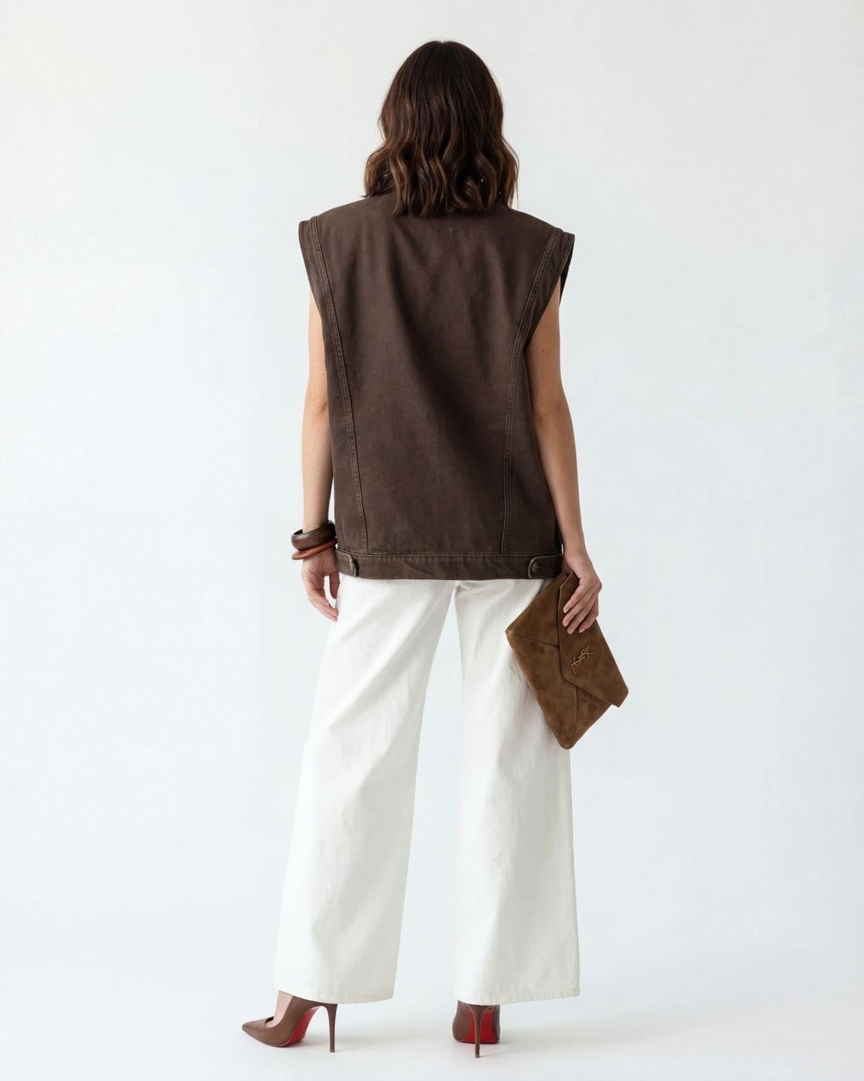 7491 KOT YELEK-DARK BROWN