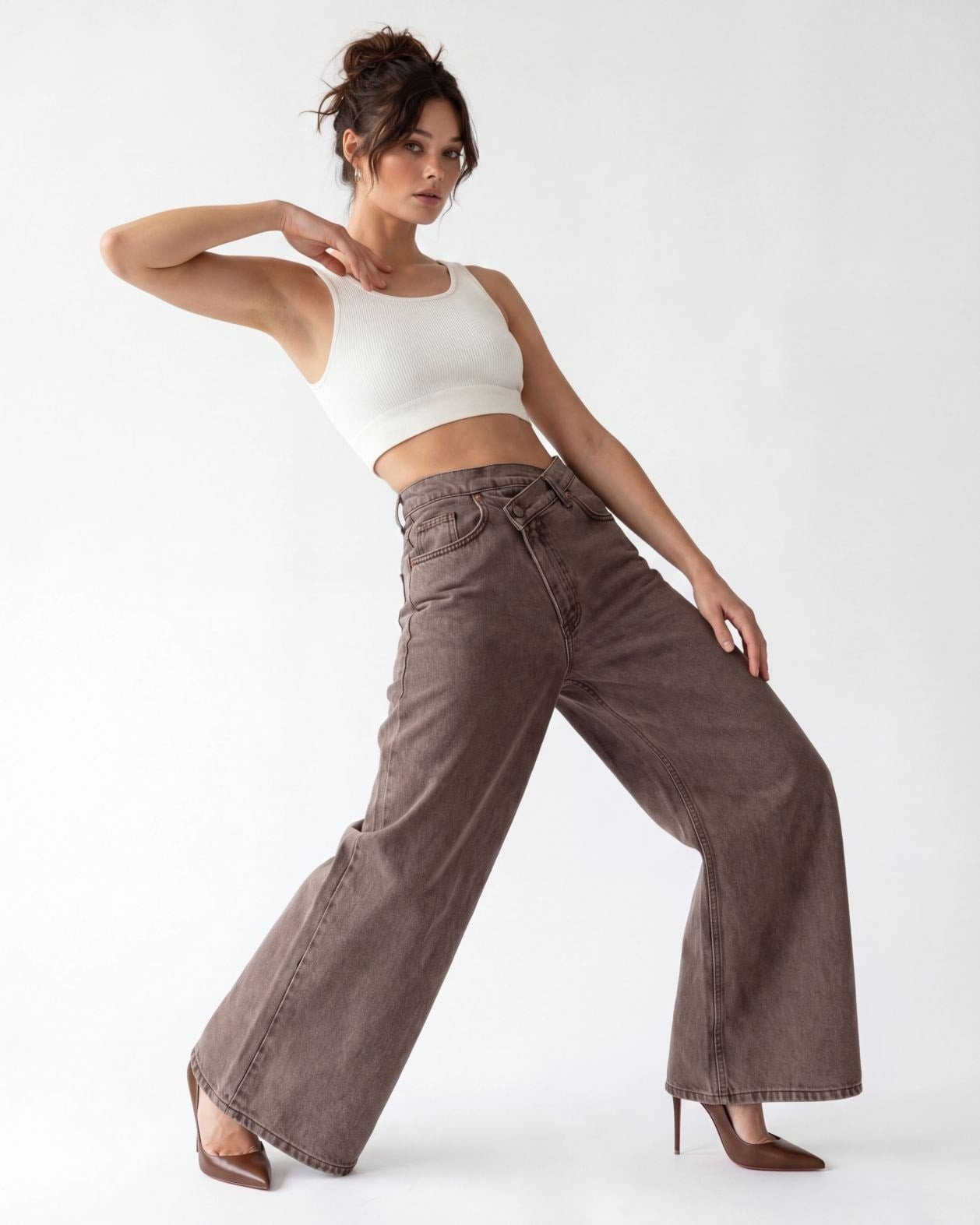 7493 KOT PANTOLON-BROWN