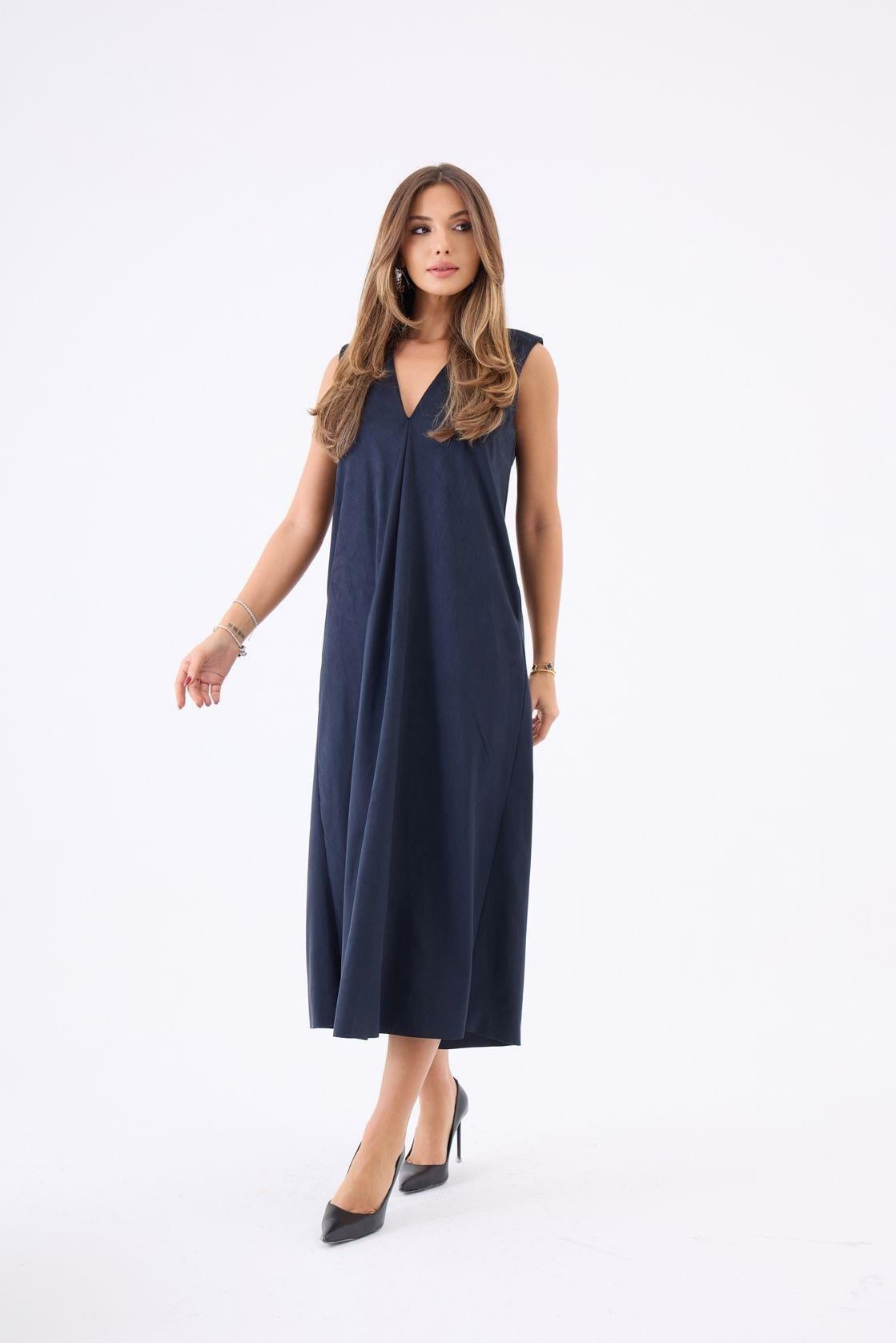 7507 ELBİSE-LACİVERT