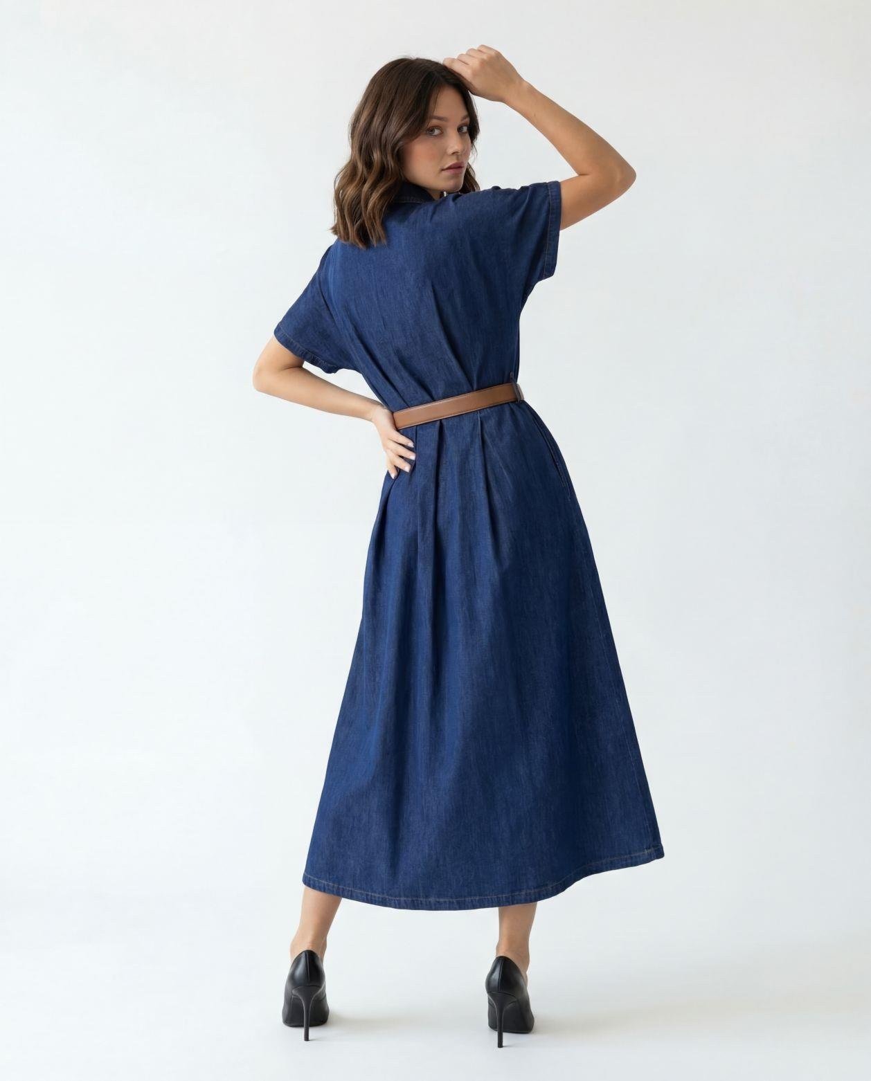 7568 KOT ELBİSE-BLUE