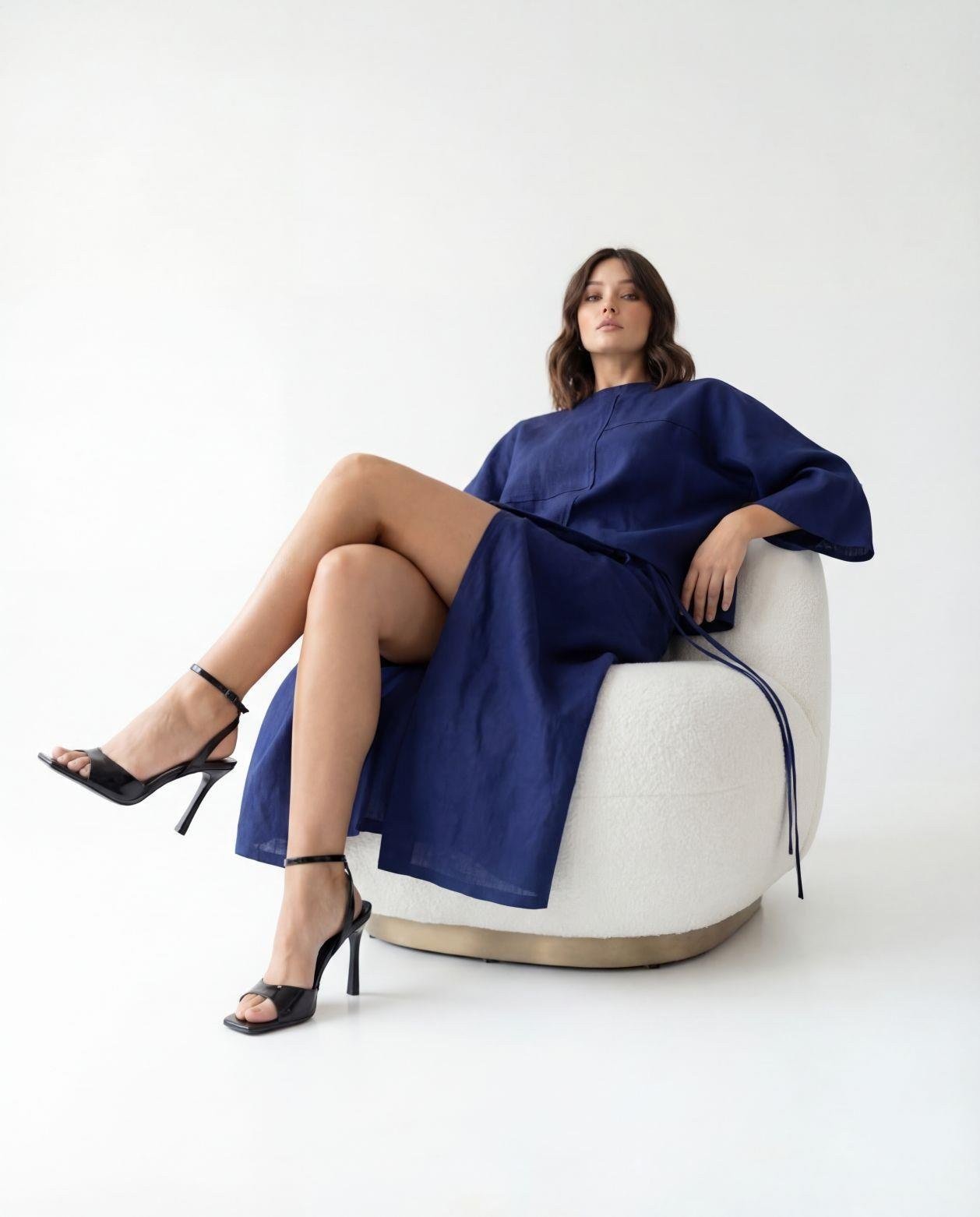 7586 BLUZ-LACİVERT