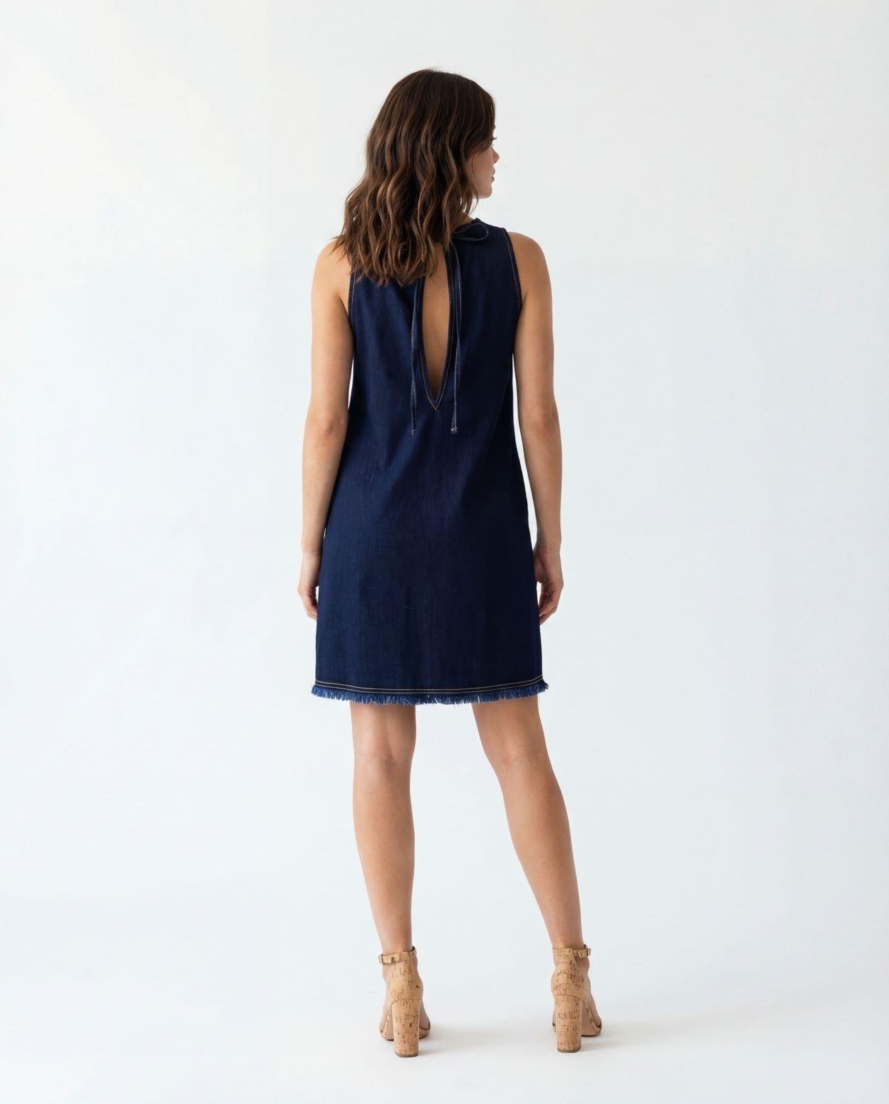 7588 KOT ELBİSE-DARK BLUE