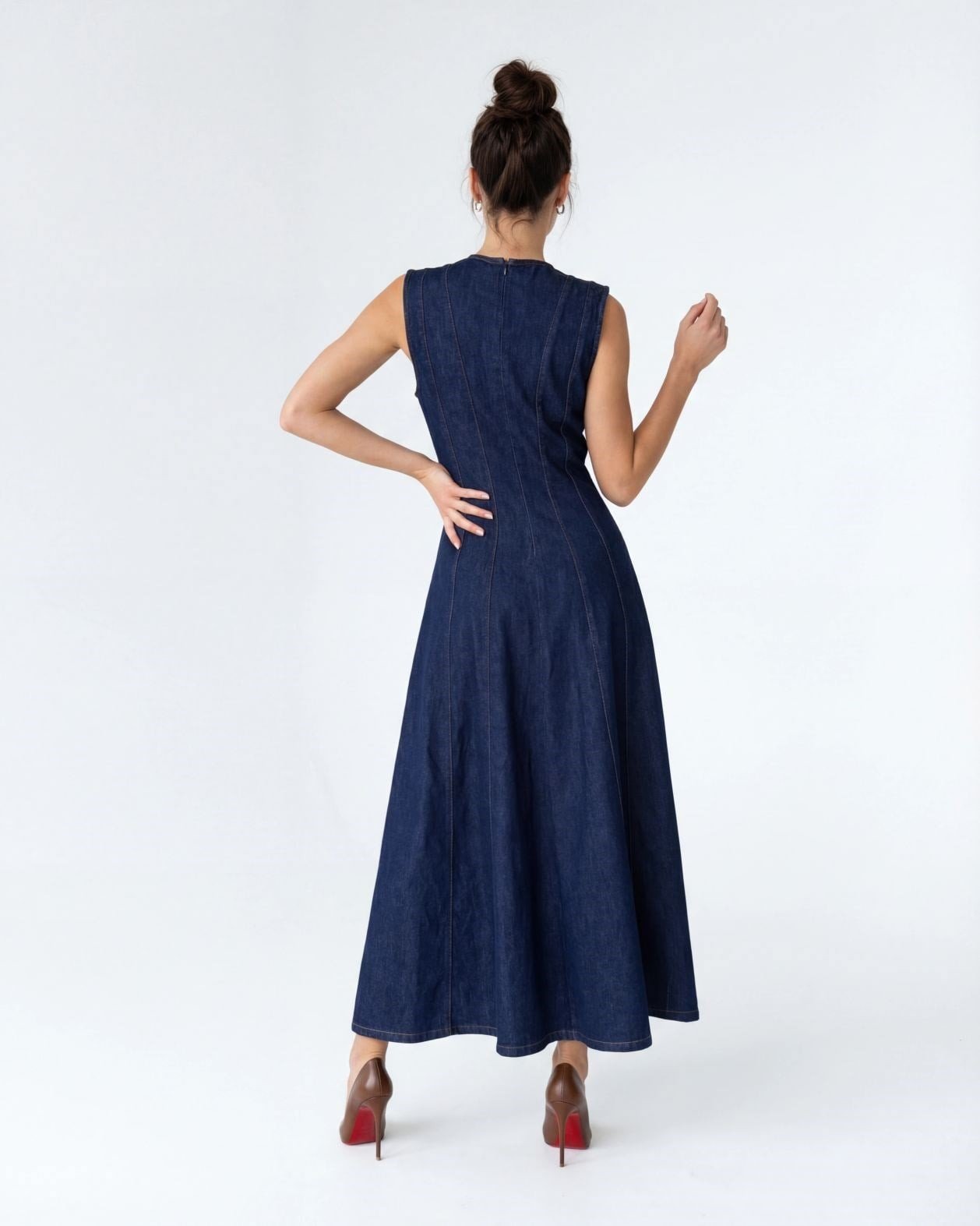 7601 KOT ELBİSE-DARK BLUE