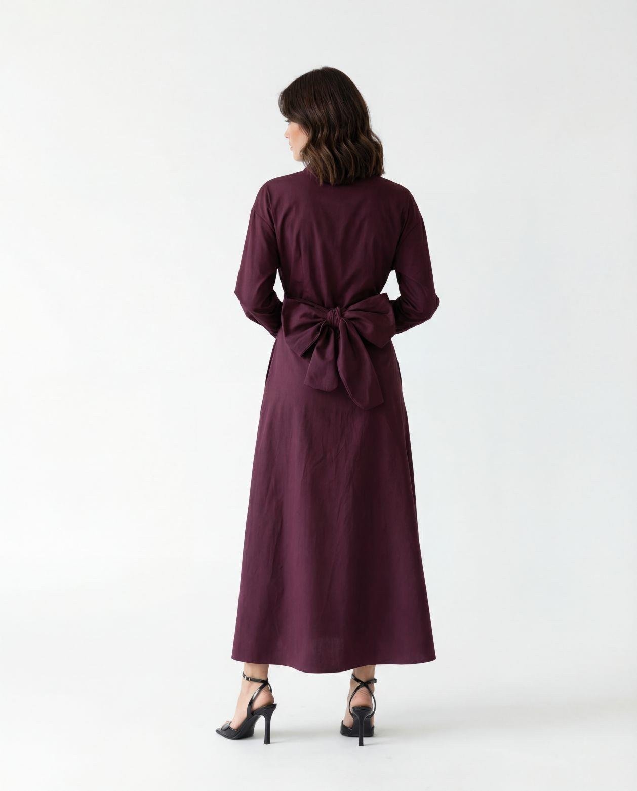 7605 ELBİSE-BORDO