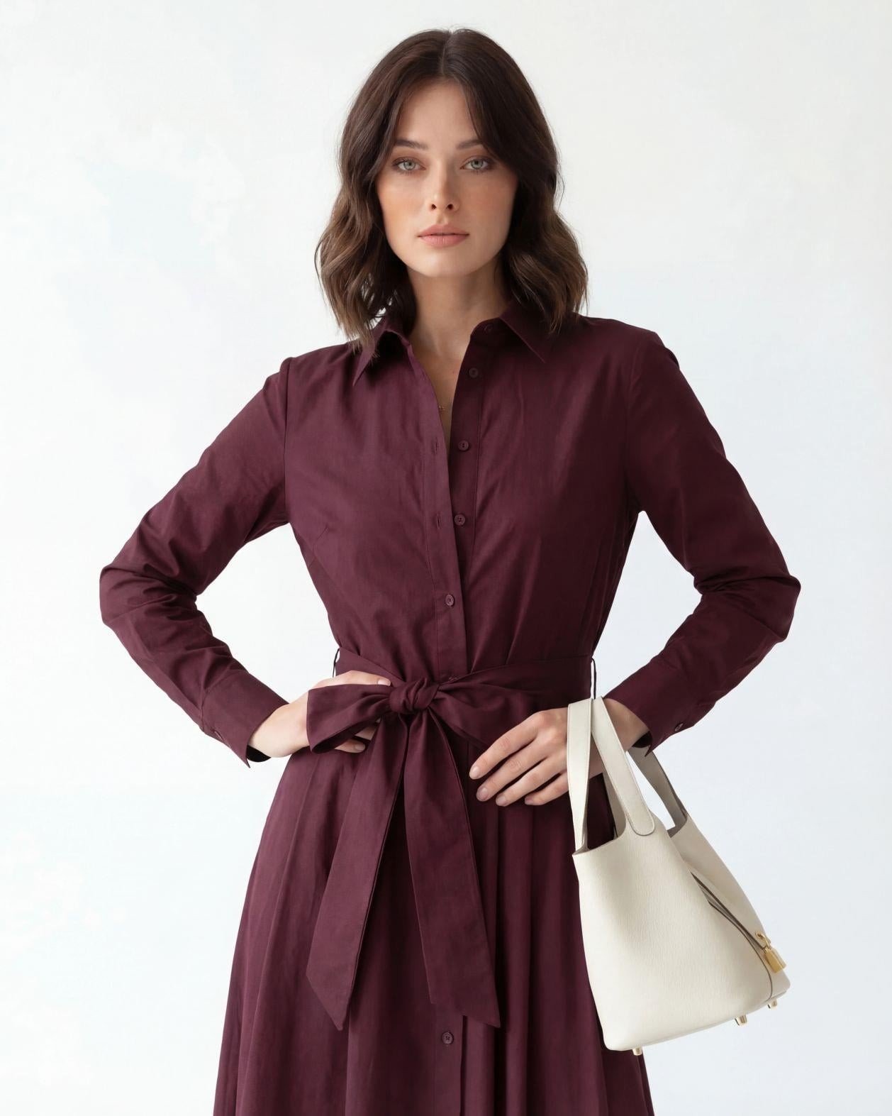 7607 ELBİSE-BORDO