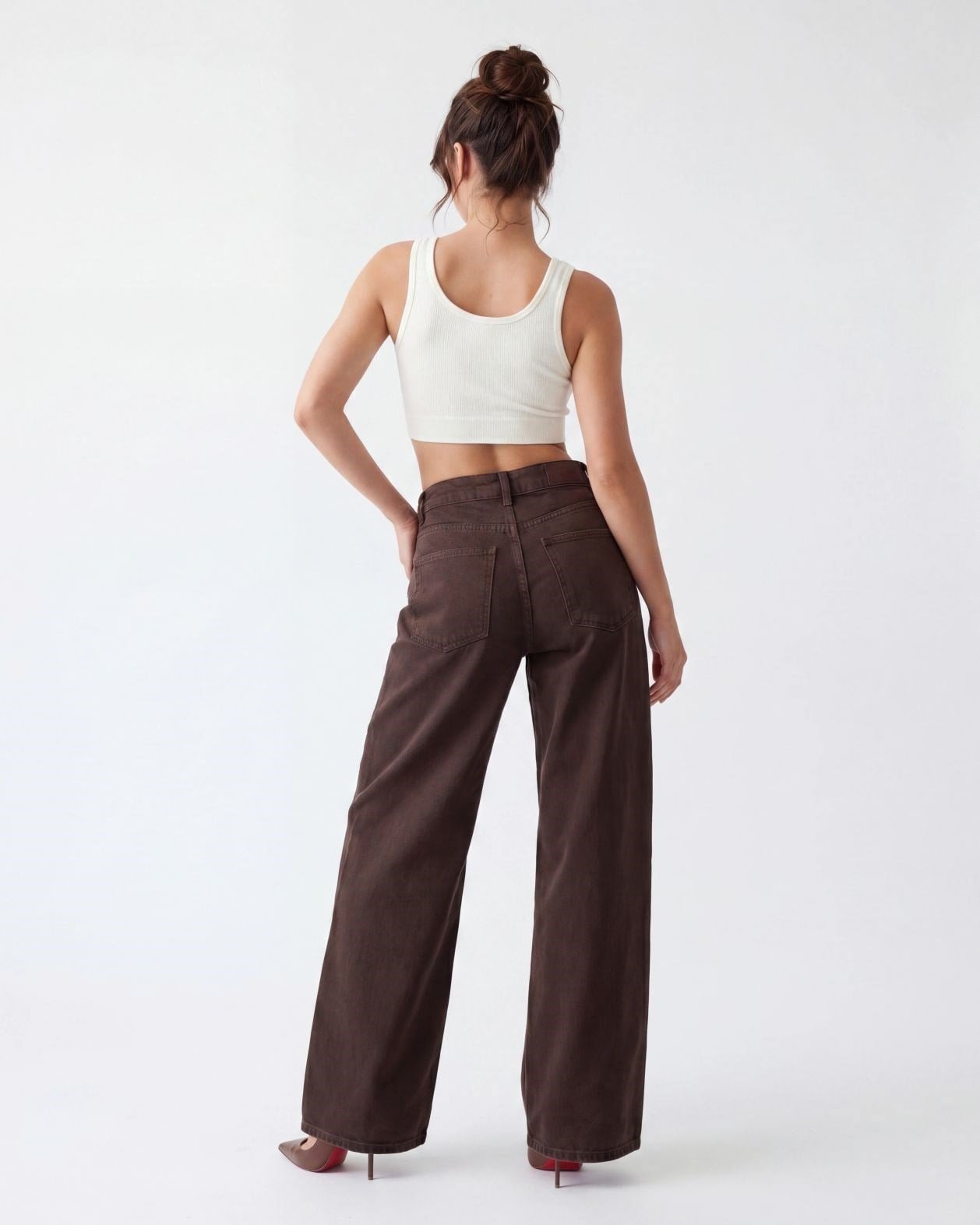 7612 KOT PANTOLON-DARK BROWN