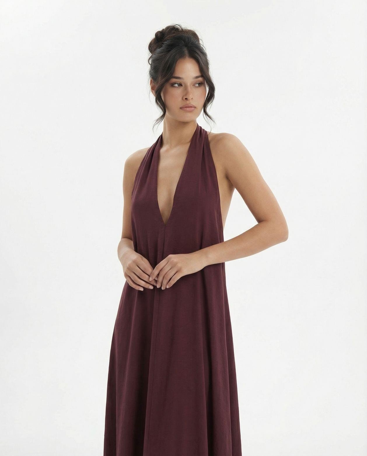 7636 ELBİSE-BORDO