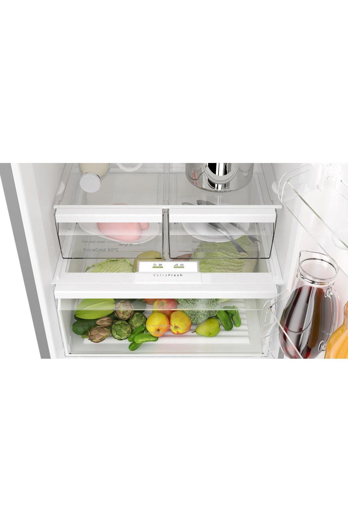 Alttan Donduruculu Buzdolabı 186 x 70 cm Kolay temizlenebilir Inox