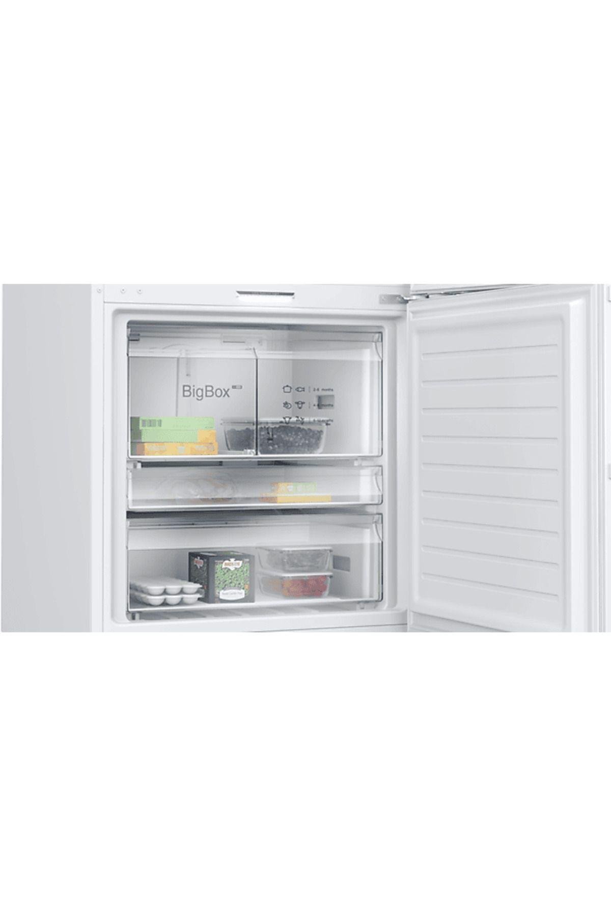 BD3076WCAP C Enerji Sınıfı 526 L Alttan Donduruculu No-Frost Buzdolabı Beyaz