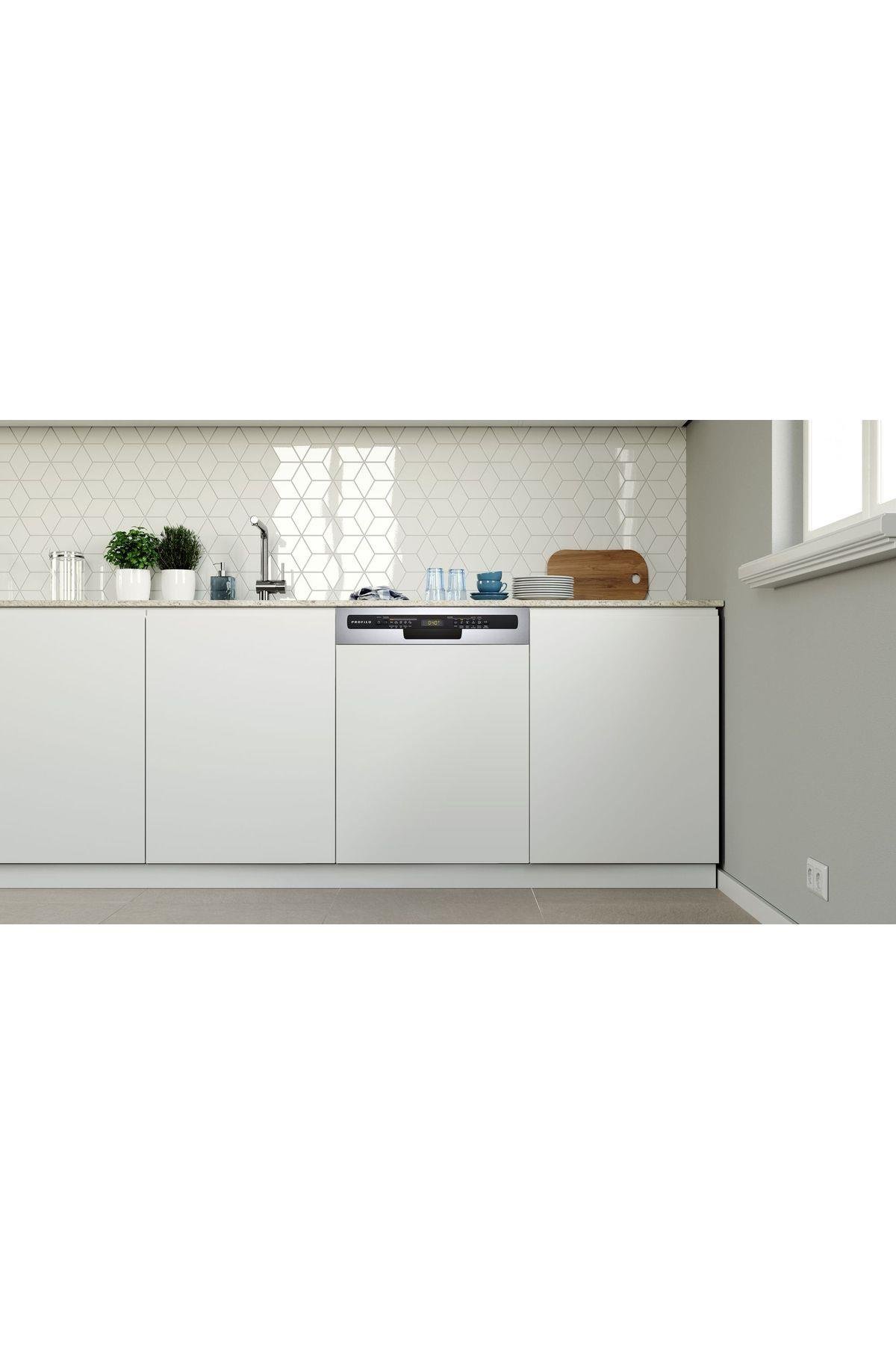 BMA4451E3 D Enerji Sınıfı 5 Programlı Yarı Ankastre 13 Kişilik Bulaşık Makinesi