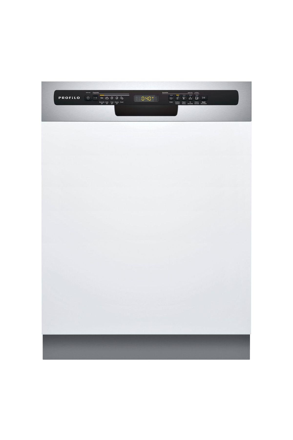BMA4451E3 D Enerji Sınıfı 5 Programlı Yarı Ankastre 13 Kişilik Bulaşık Makinesi