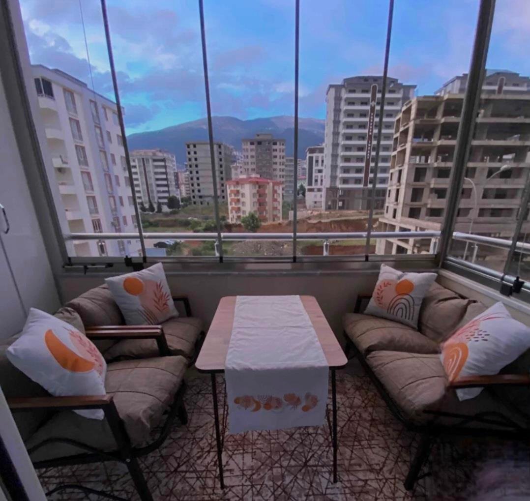 Turuncu Kahverengi Bohem Modern Desenli 4'lü Kırlent Kılıfı 1 Runner Seti 4kmbs106-RS