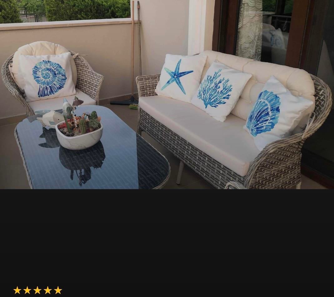 Mavi 4'lü Marin Desenli Dijital Baskılı Kırlent Yastık Kılfı Seti  4kmbs88
