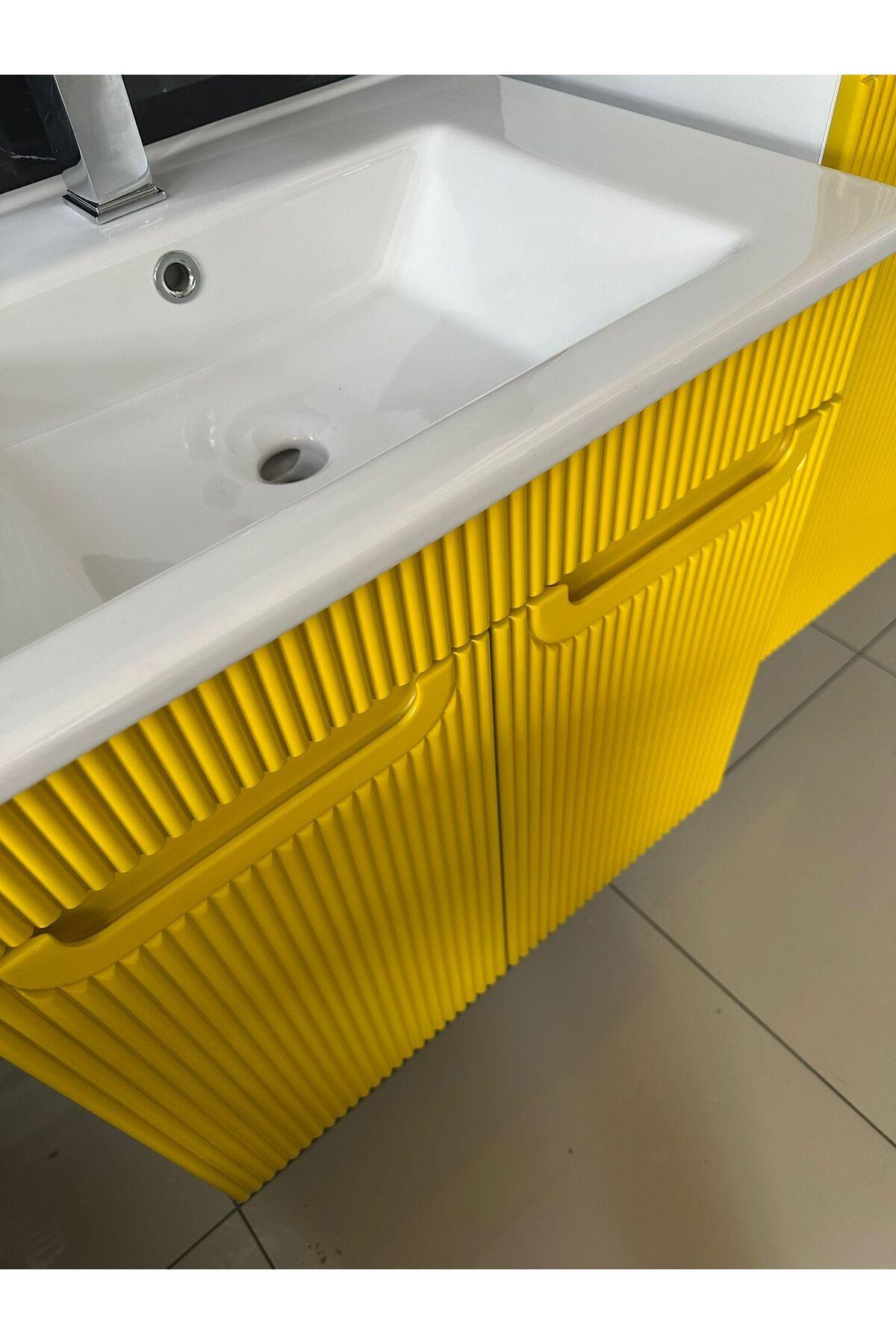 65 cm LAKE BANYO DOLABI AYNALI VE BOY DOLAPLI CNC İŞLEMELİ