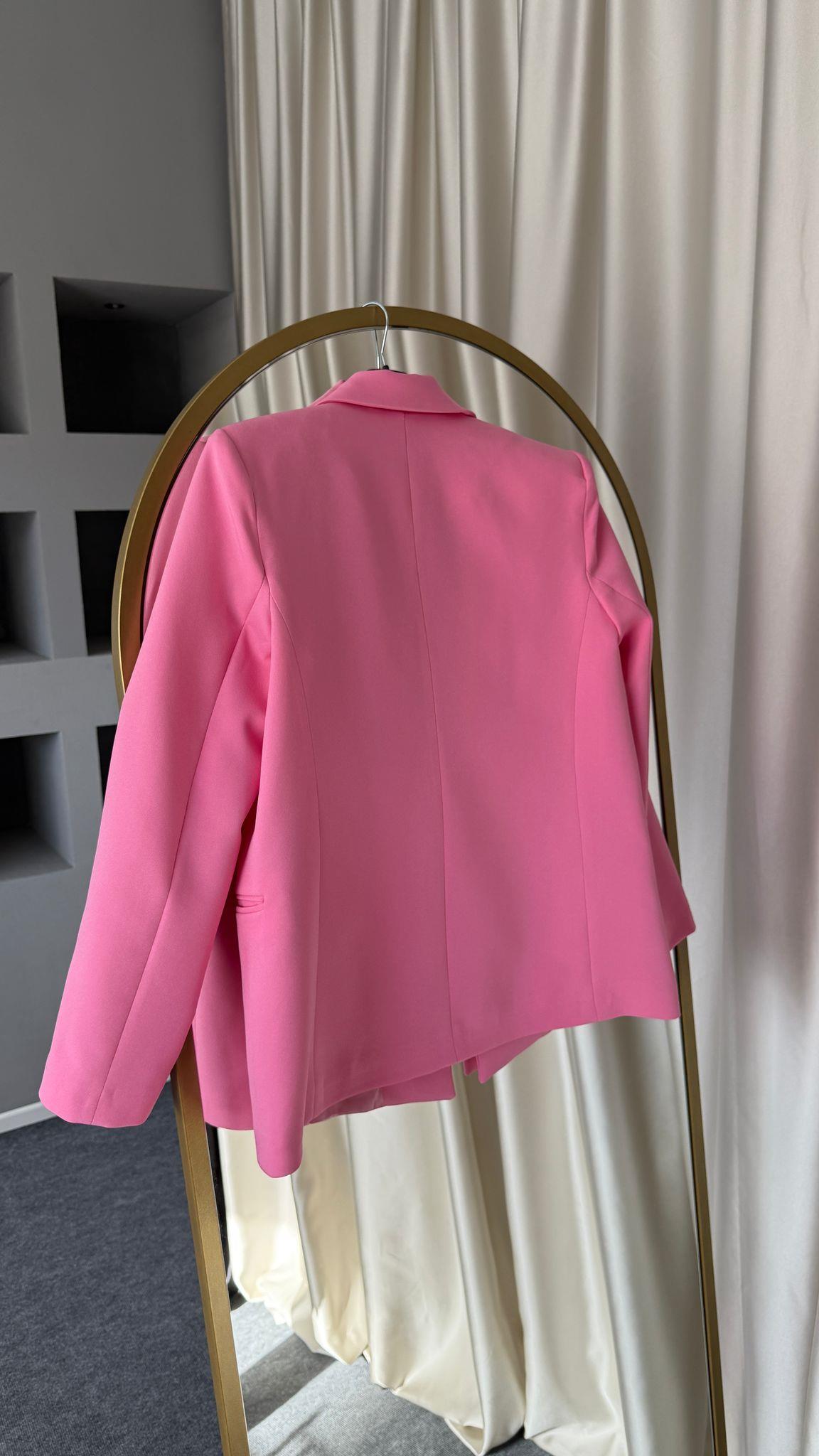 BLAZER CEKET PEMBE